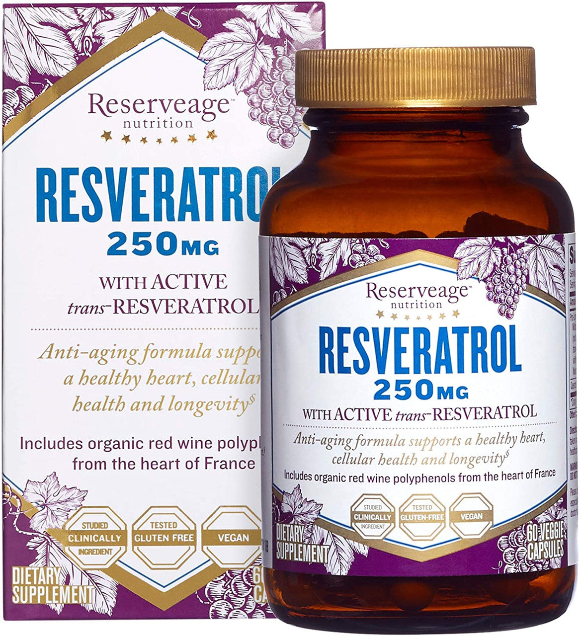 RSRVEAGE RESVERATROL 250 (1x60.00)-0