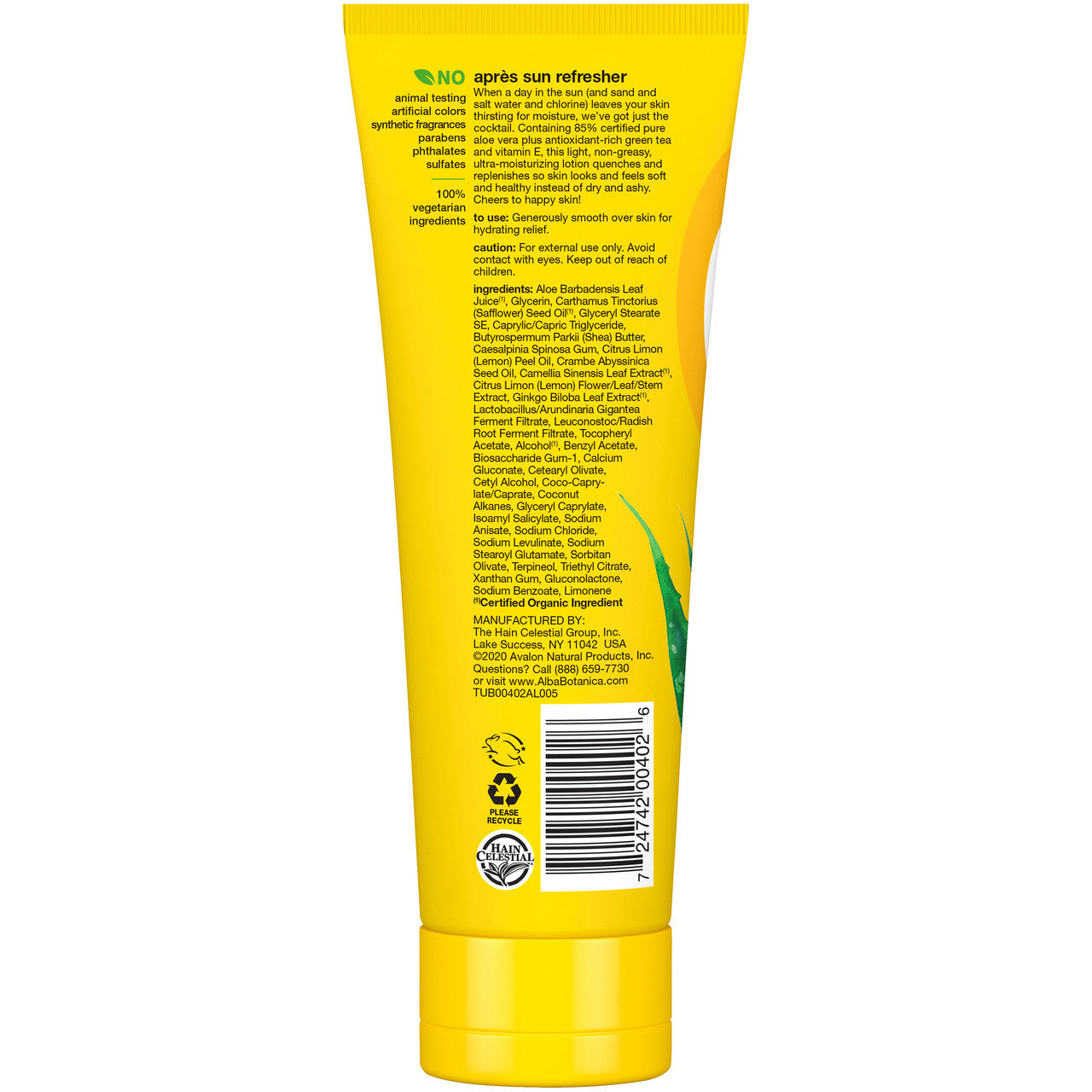 Alba Botanica After Sun 85% Aloe Vera Lotion (1x8 OZ)-1