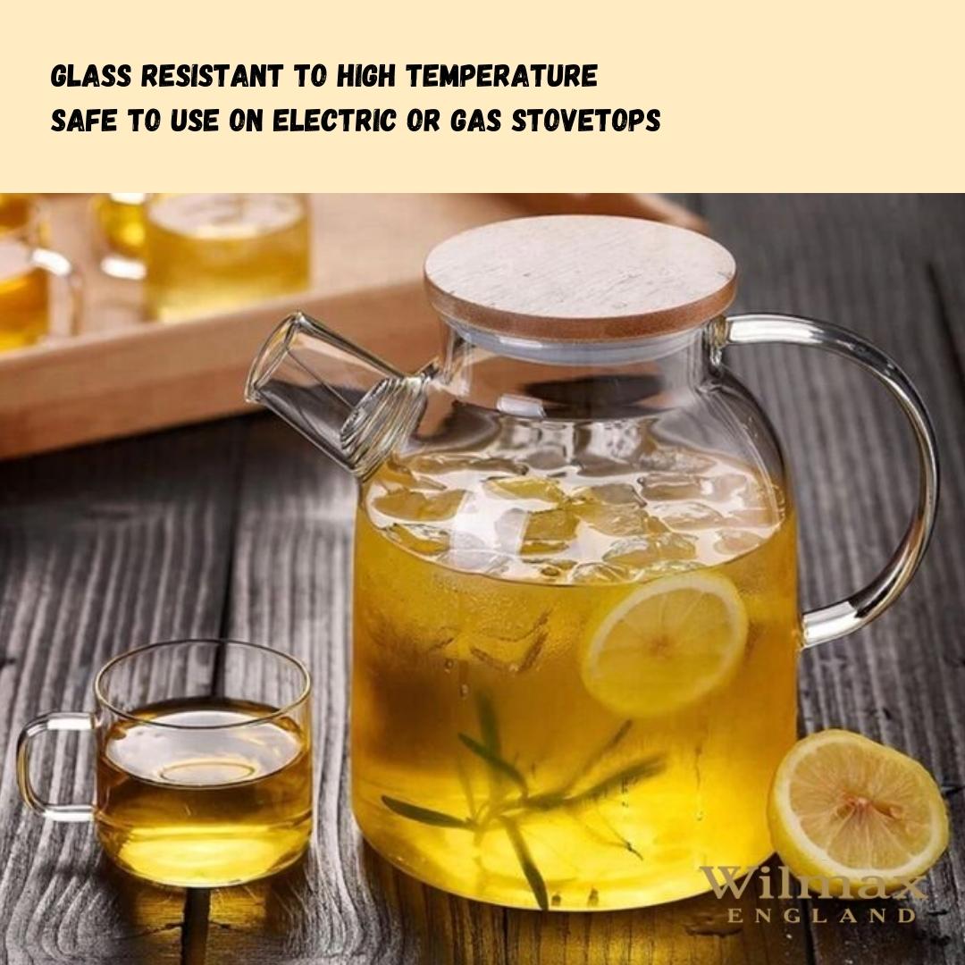 Thermo Glass Teapot 54 Fl Oz | High temperature and shock resistant-15