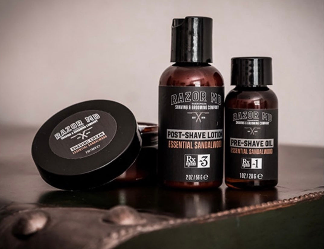 Essential Sandalwood Pre-shave Oil 2oz-3