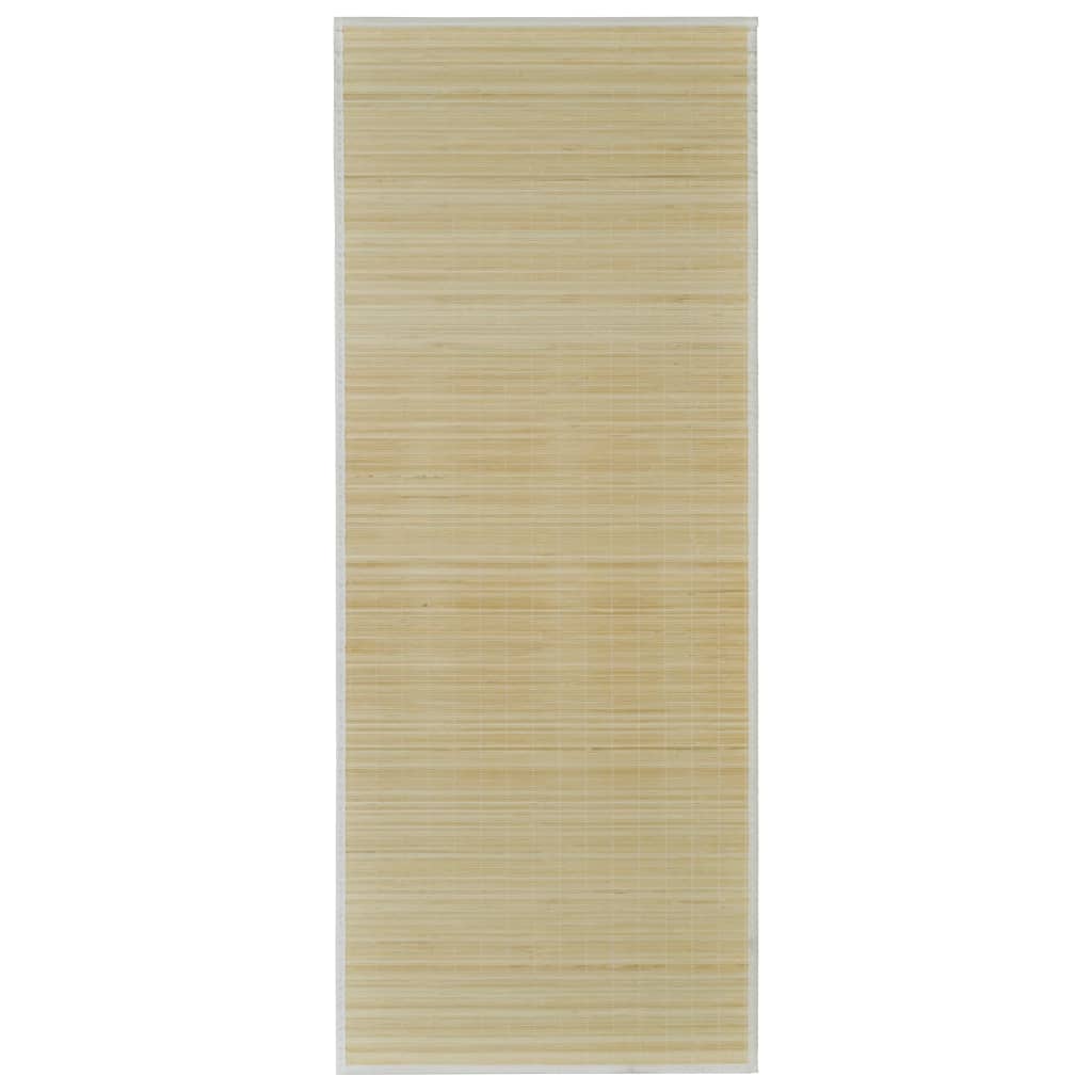 vidaXL Rug Non-sliding Bamboo Carpet 39.4"x63"/63"x90.6" Light Brown/Brown-0
