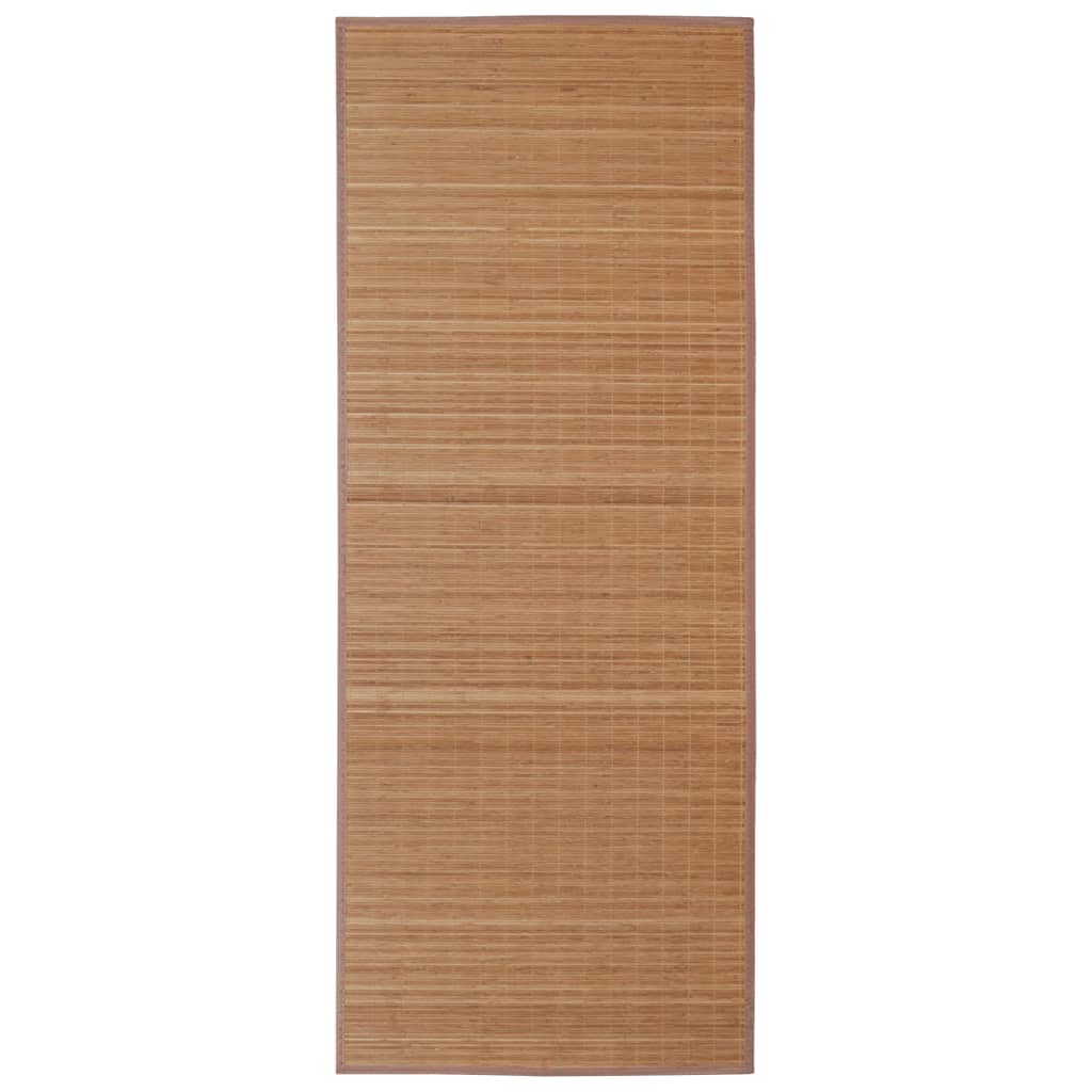 vidaXL Rug Non-sliding Bamboo Carpet 39.4"x63"/63"x90.6" Light Brown/Brown-2