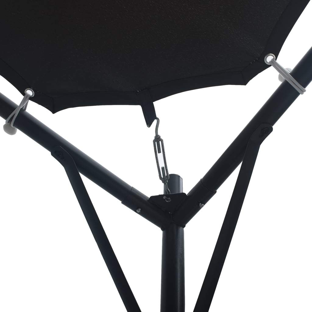 vidaXL Gazebo Pavilion Tent Canopy Steel Garden 157.5"/118.1" Beige/Anthracite-11