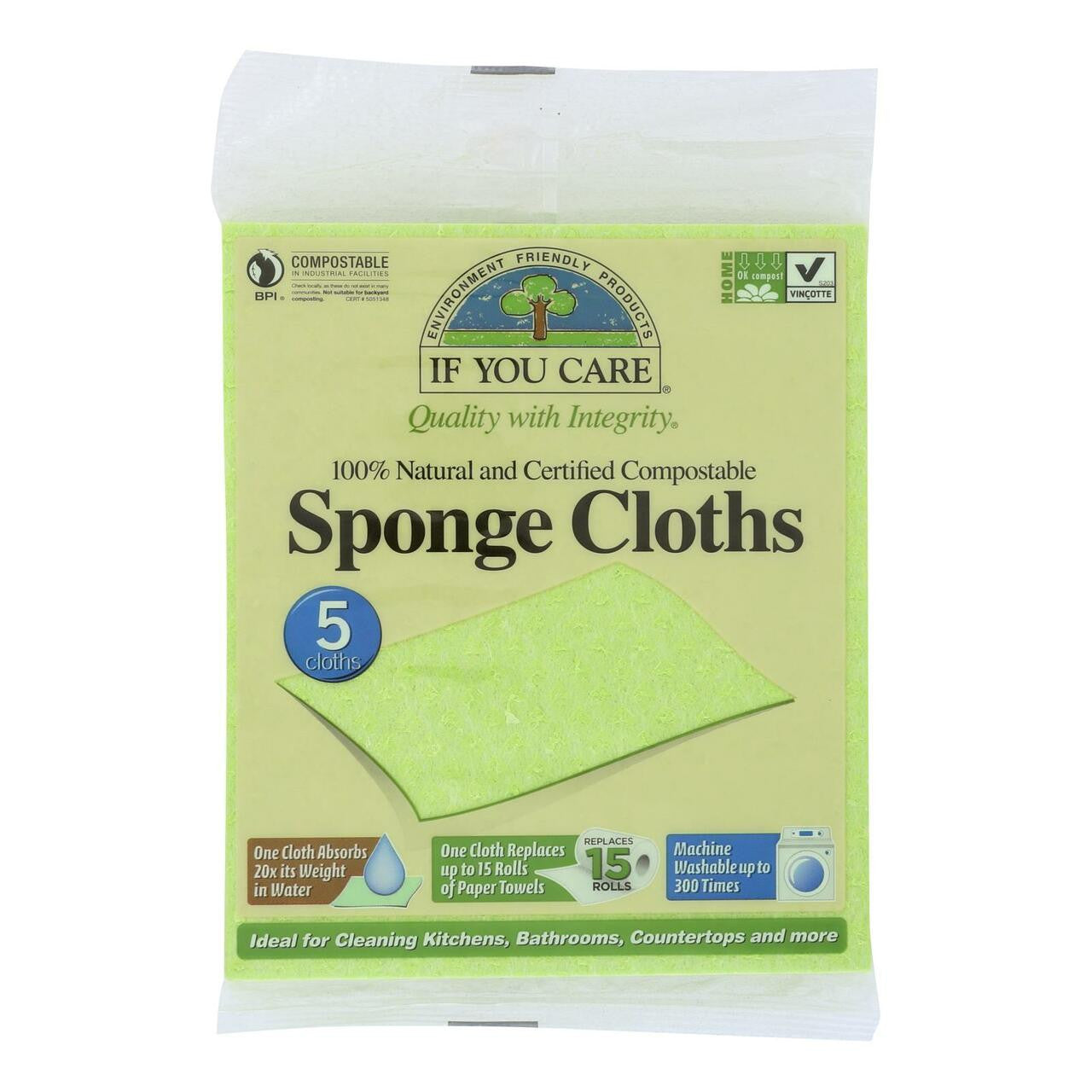 If You Care Sponge Cloths (12x5 CT)-1