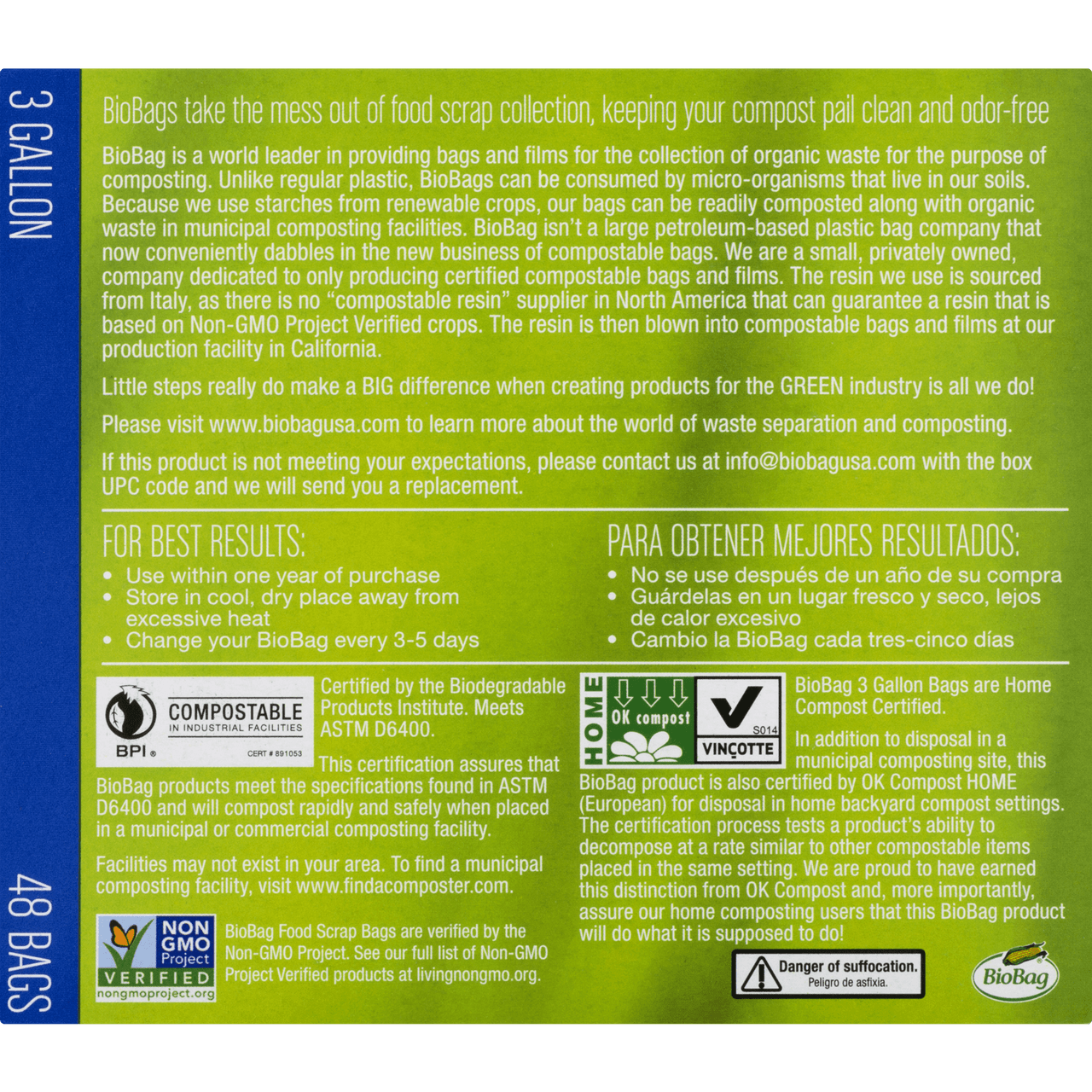 Bio Bag Compostable Small 3 Gallon Bags (12x48 Ct)-4