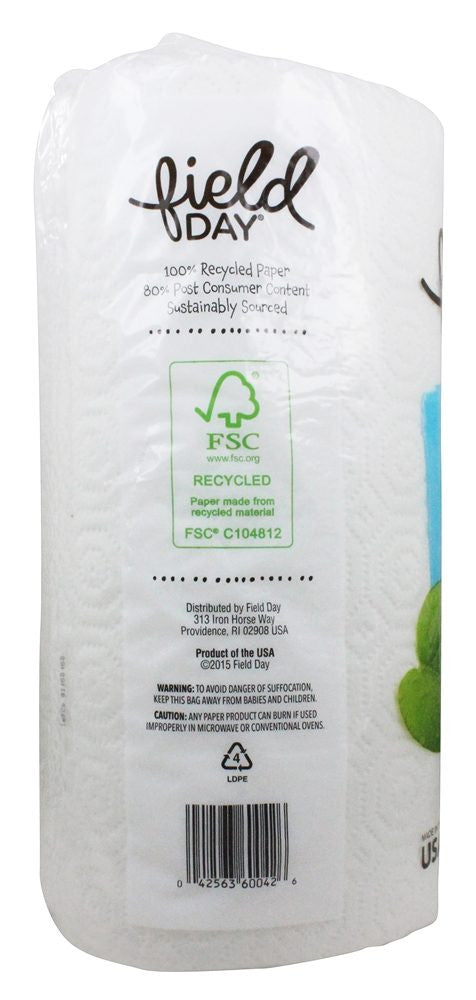 Field Day Custom Size 100% Recycled Paper Towel Single Roll (24x1 Pack)-2