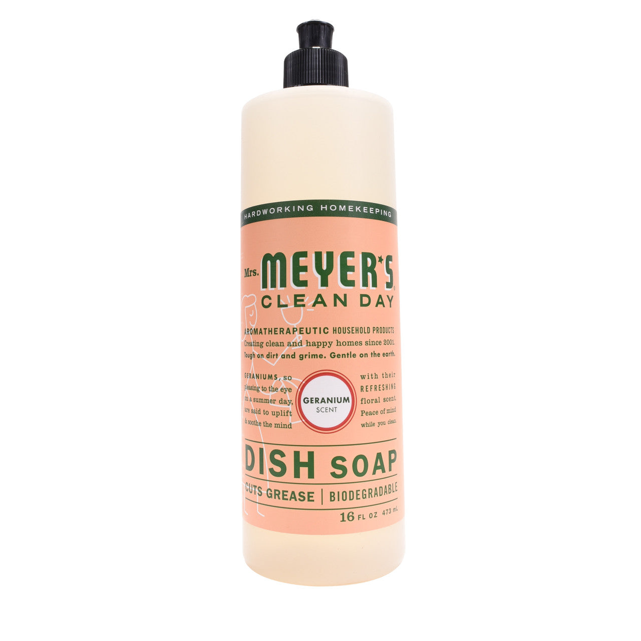 Meyers Geranium Liquid Dish Soap (6x16 Oz)-6