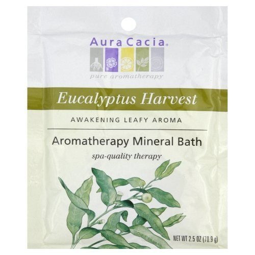 Aura Cacia Eucalyptus Harvest Mineral Bath Salts (6x2.5 Oz)-0