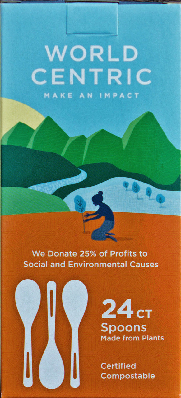 World Centric Corn Starch Spoon 24 Piece (12x24 Ct)-0