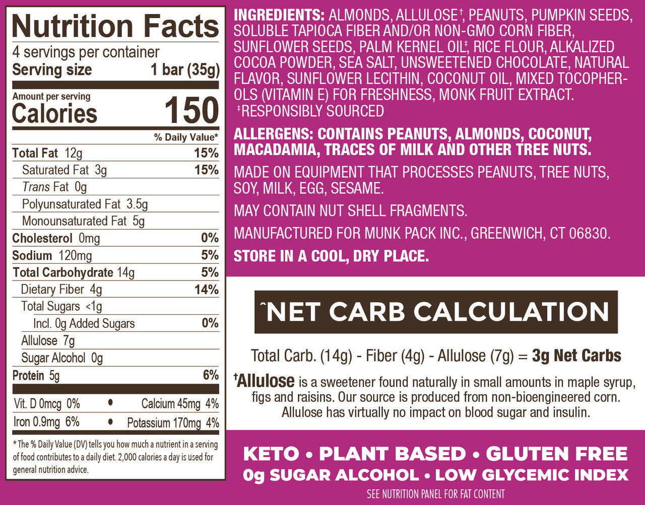 MUNK KETO SSALT DK CHOC ( 6 X 4 PACK )-1