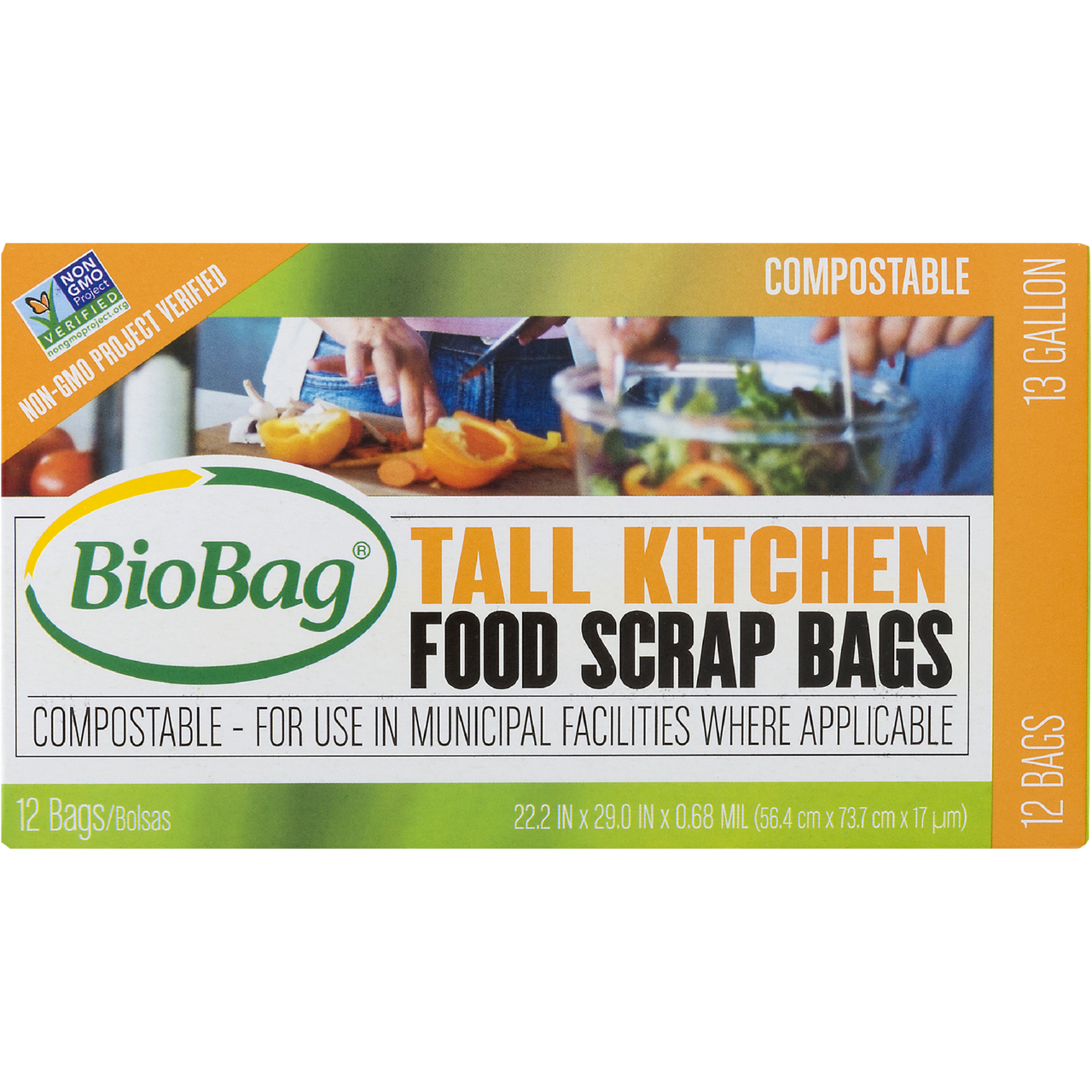 Biobag Tall Food Scrap Bags (12x12 CT)-3