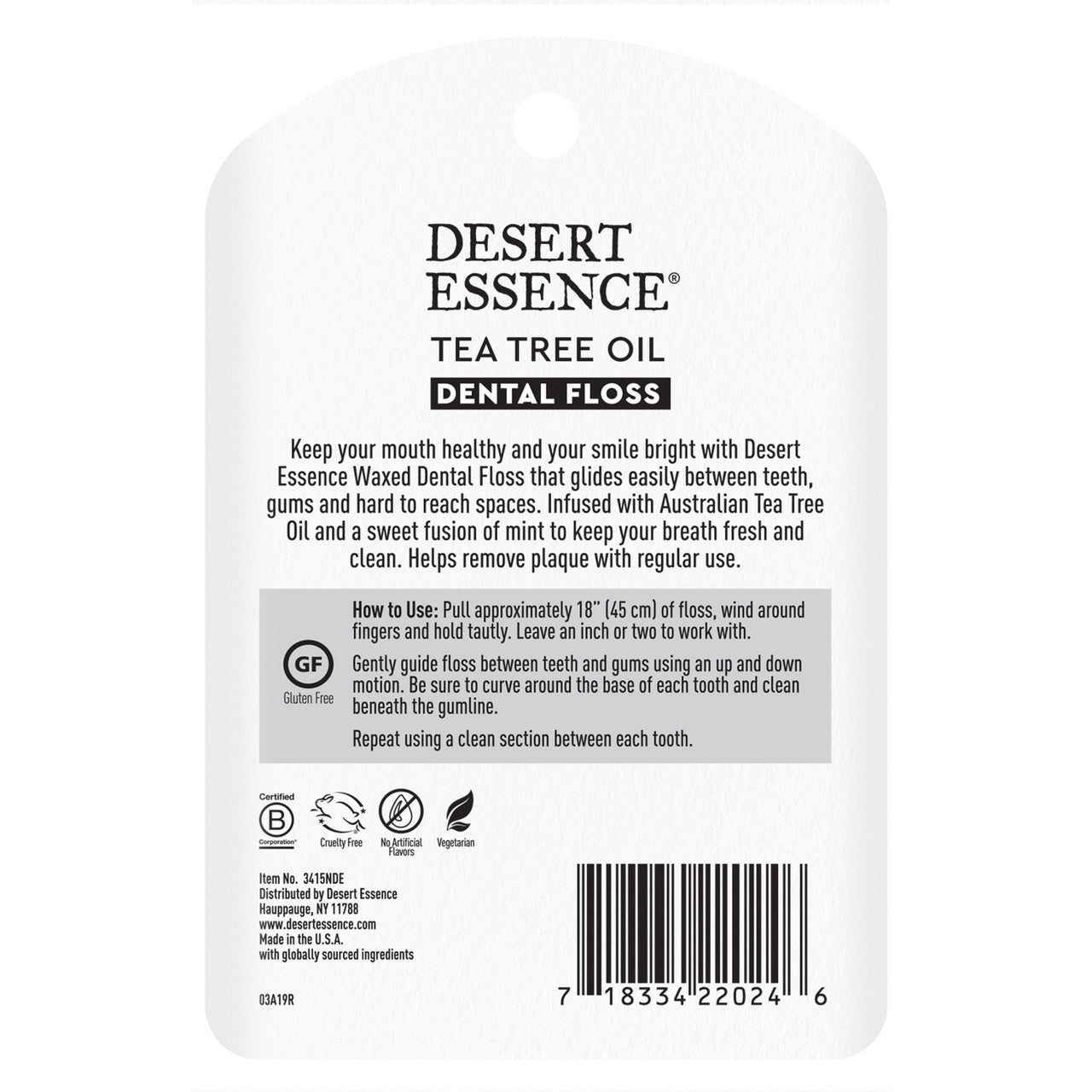 Desert Essence Dental Floss (6x50 YD)-2