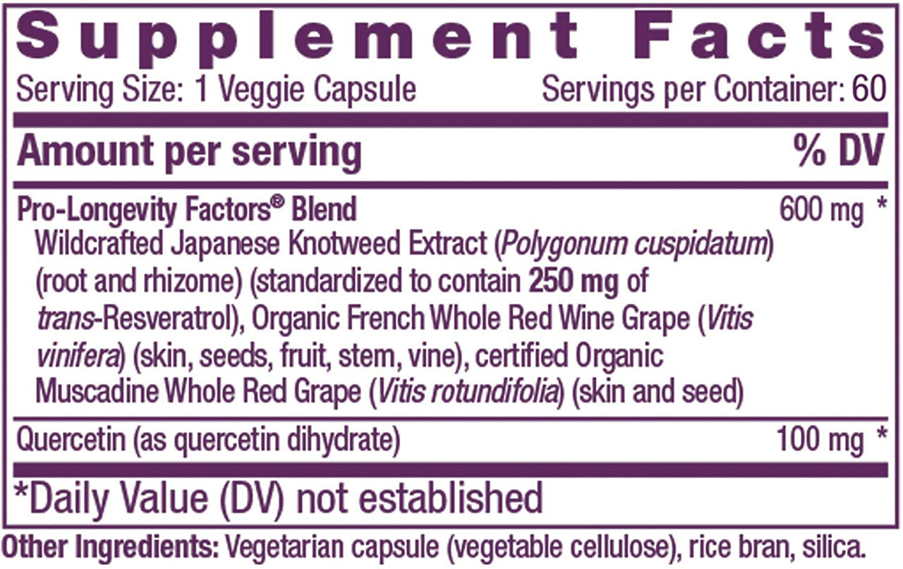 RSRVEAGE RESVERATROL 250 (1x60.00)-2