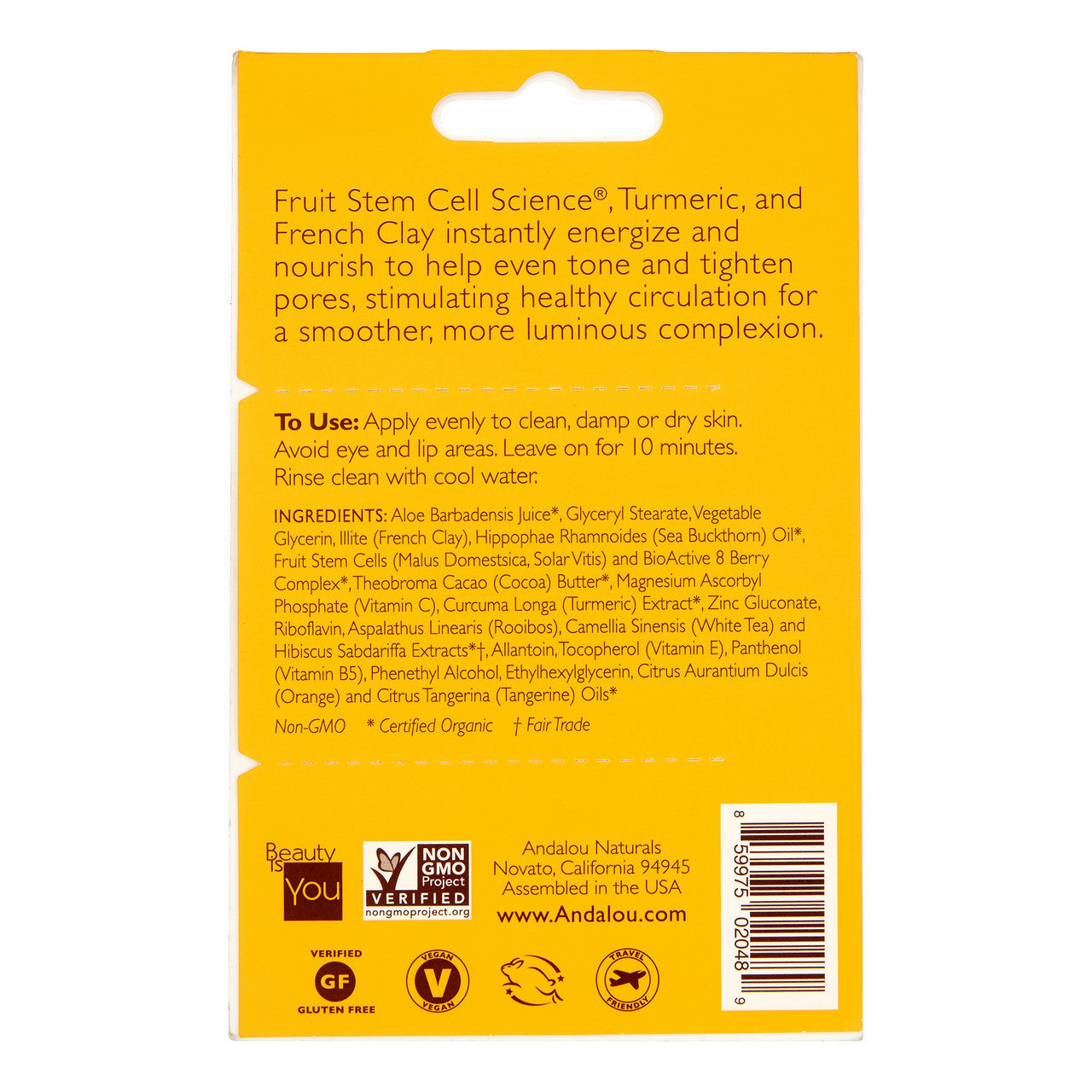 A.N CLAY MASK LUMINOUS ( 6 X 0.28 OZ   )-1