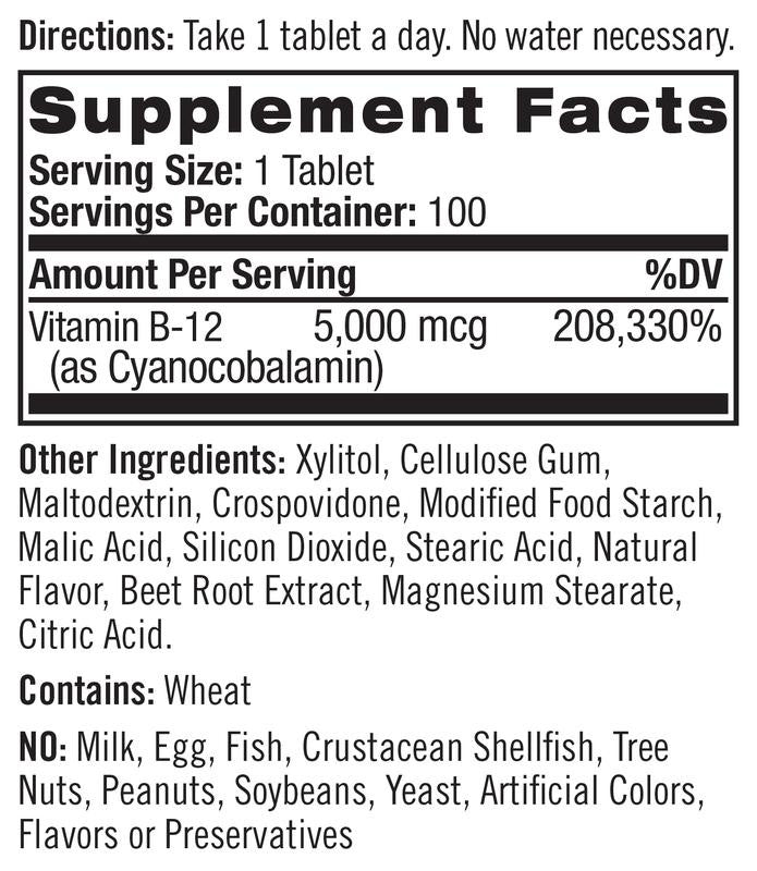 NATROL VIT B12 DSLV 5000 ( 1 X 100 TAB  )-3