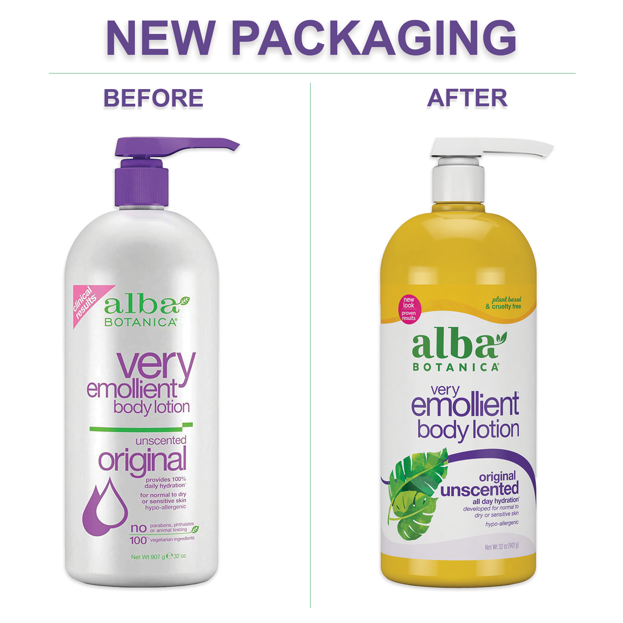 Alba Botanica Very Emollient Unscented Body Lotion (1x32 Oz)-2