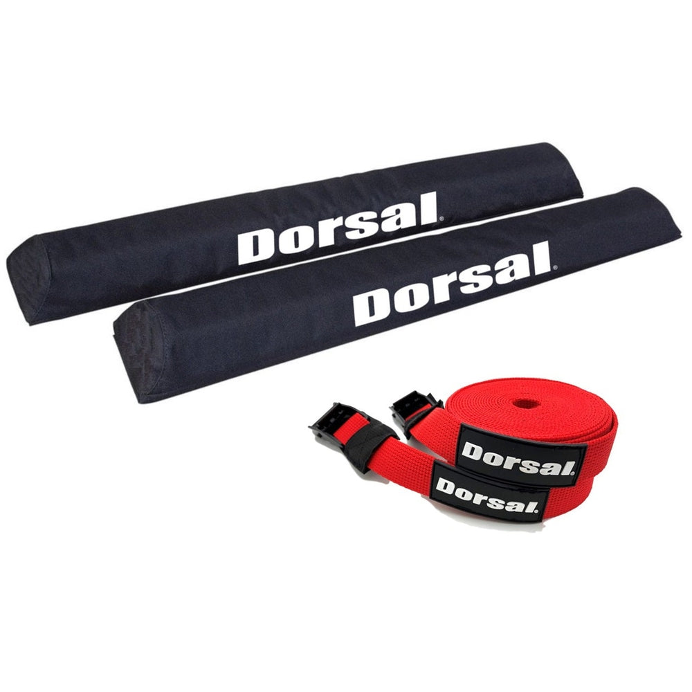 DORSAL Aero Roof Rack Pads with 15 ft Surf Straps - Pack of 4 for Car Surfboard Kayak SUP Long-6