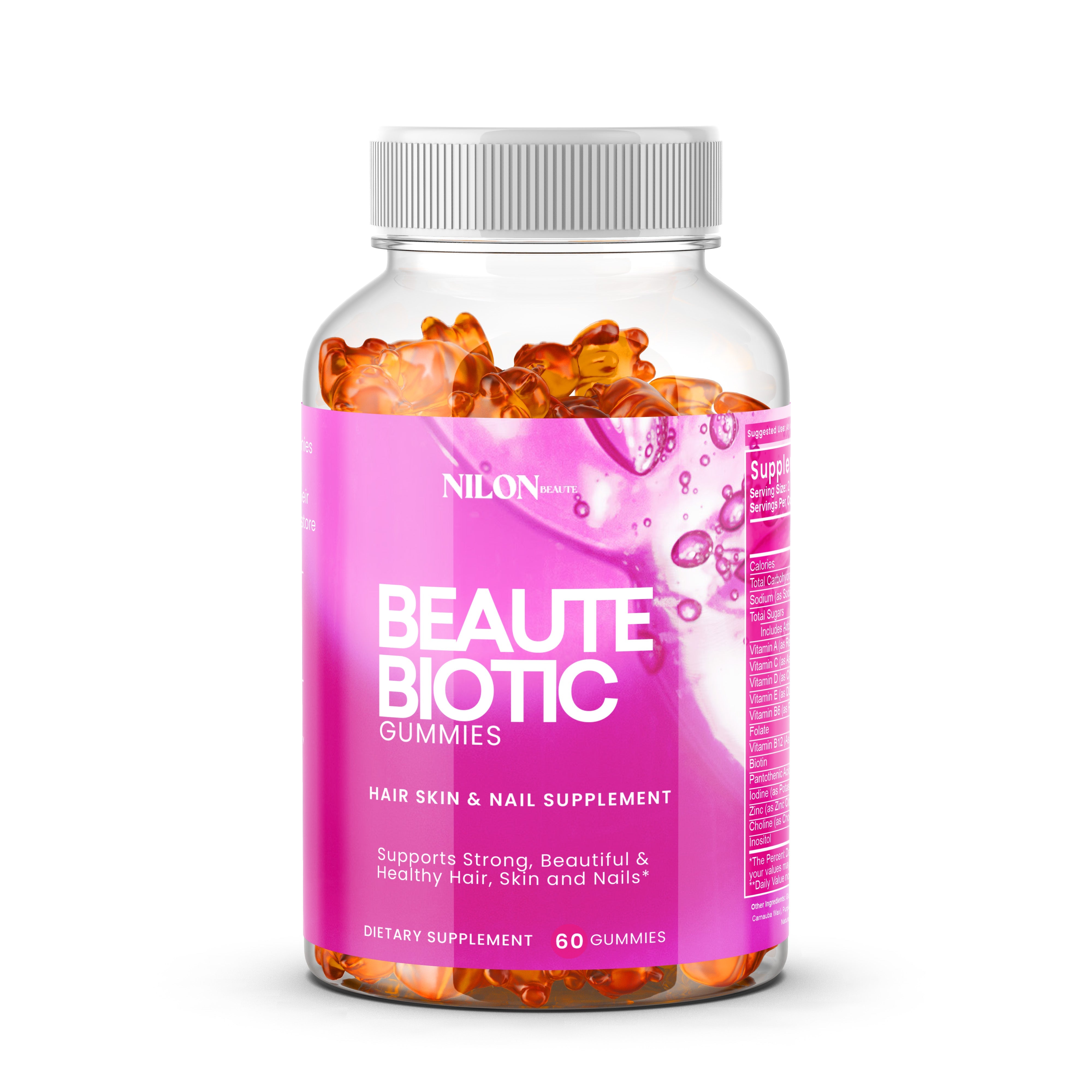 BeauteBiotic Gummies: Hair Skin & Nails-0