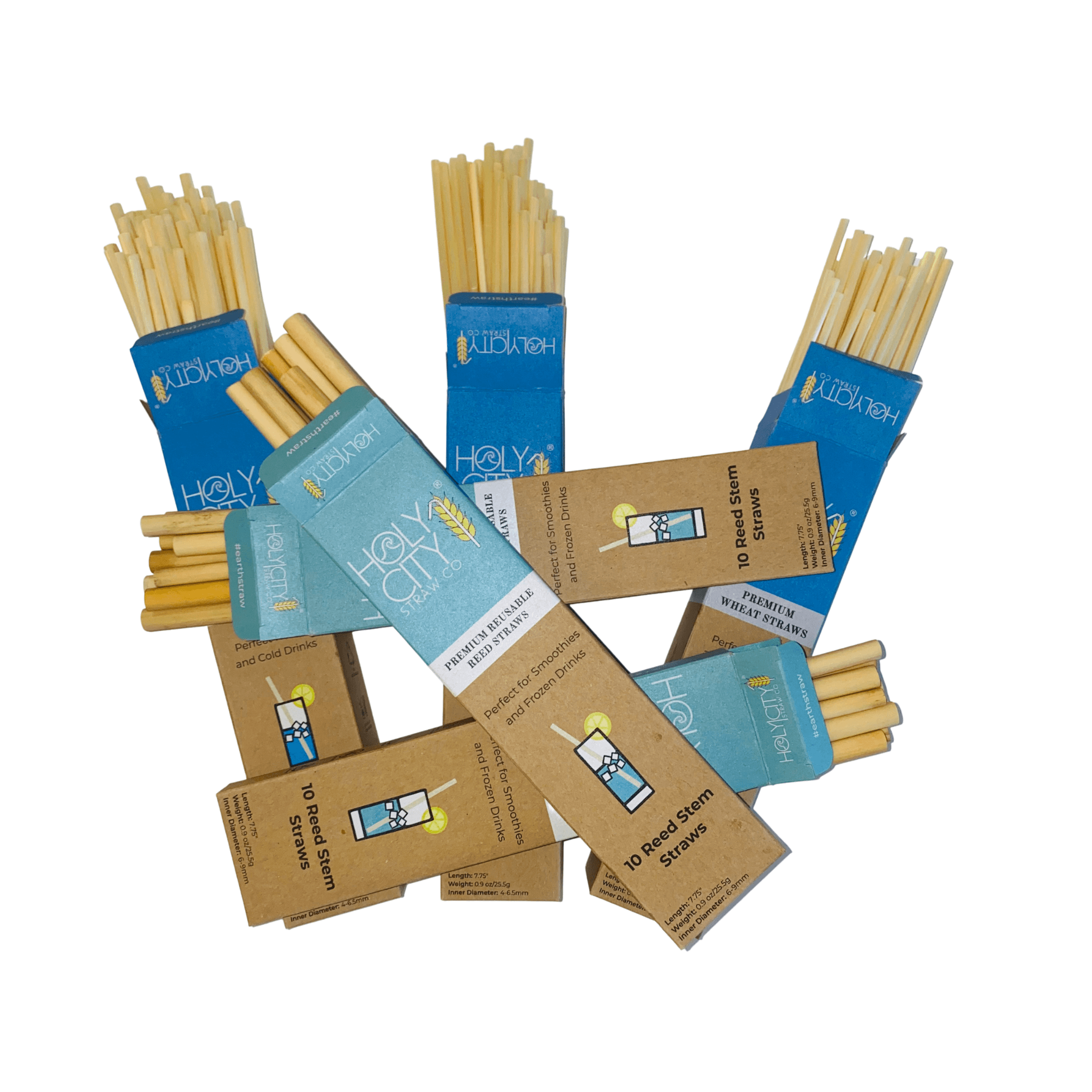 Wheat and Reed Straw Bundle - 6 Pack-1