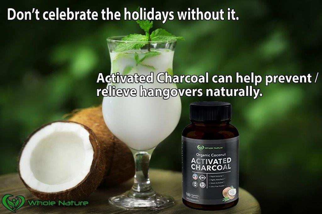 Whole Nature Organic Coconut Activated Charcoal Capsules,-6