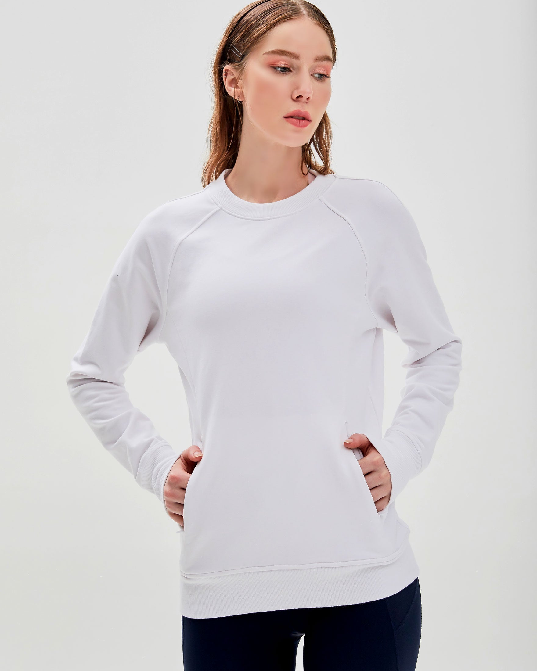 City Zip Slim Crewneck-0