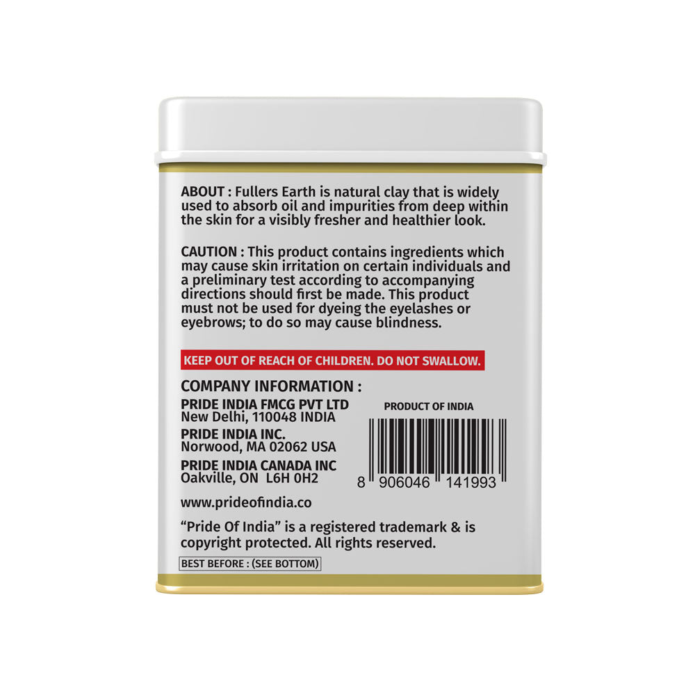 Face Glow- Fuller’s Earth w/ Rose & Aloe Vera- 12 Individual Sachets of Multani Mitti (10 gm each)- Reusable Brush & Tray Included-6