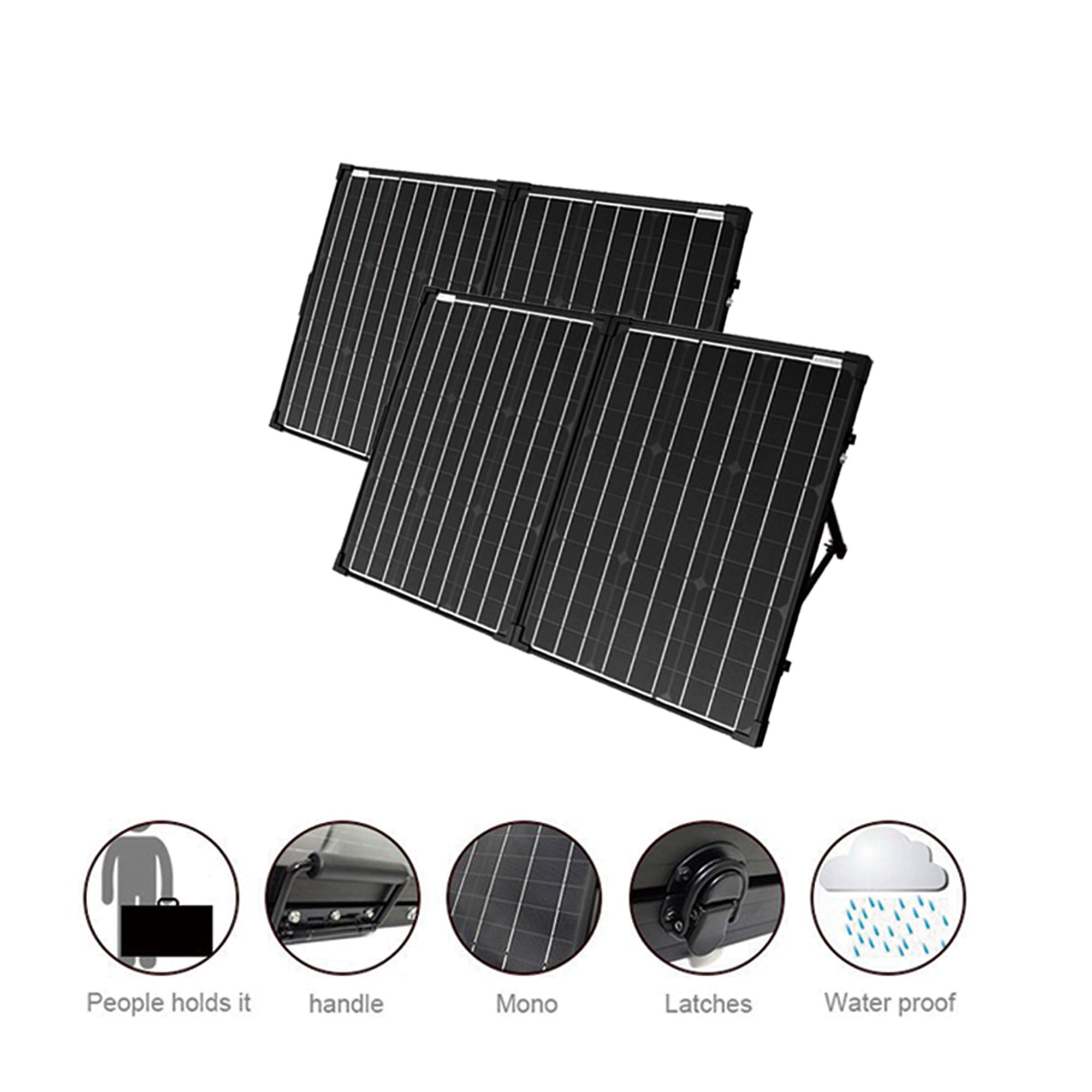 ACOPower Ptk 200W Portable Solar Panel Kit Briefcase-0