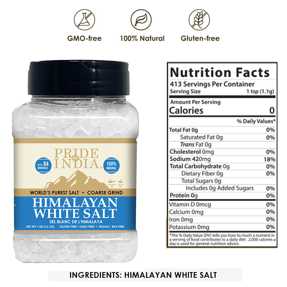 Himalayan White Rock Salt - Coarse Grind-1