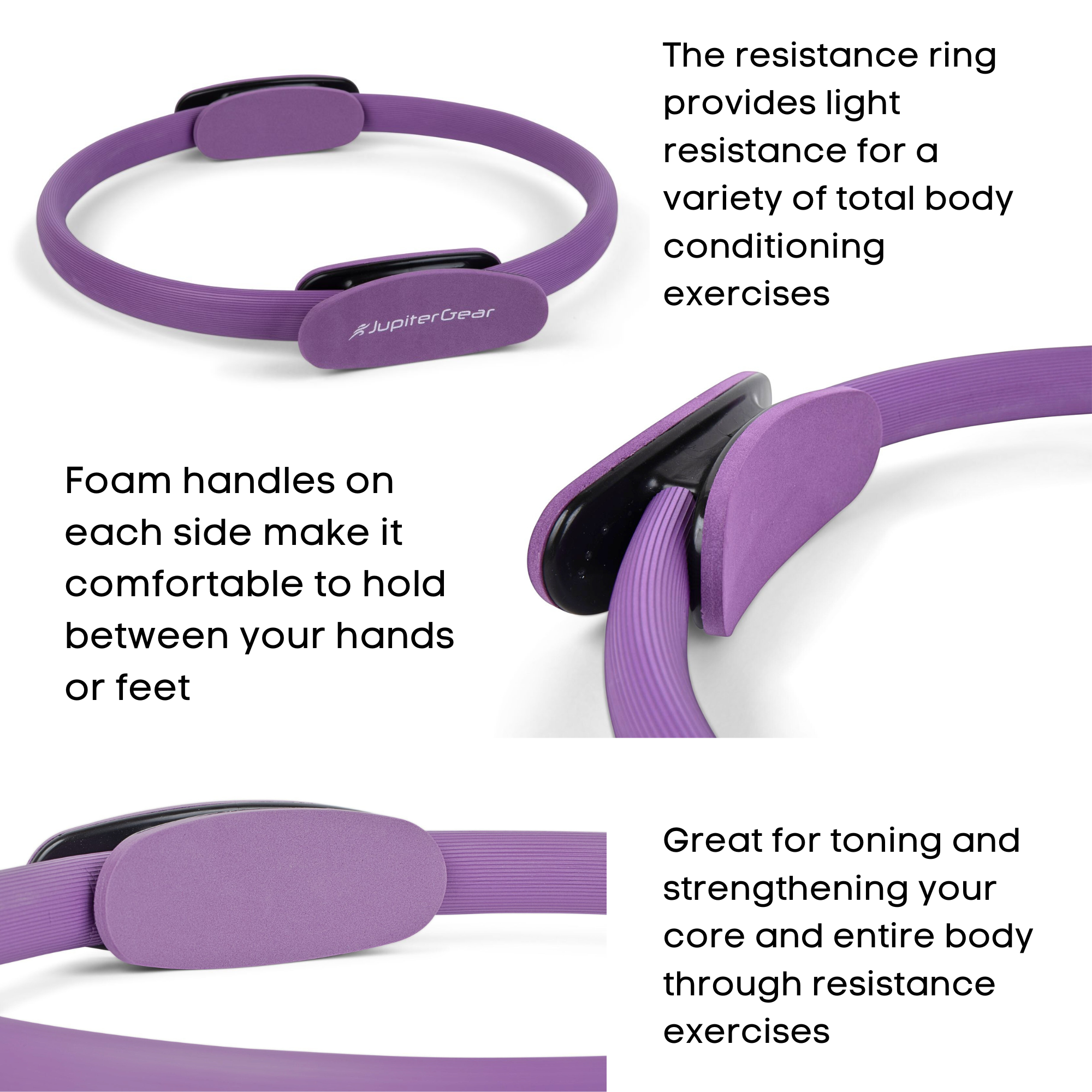 Pilates Resistance Ring for Strengthening Core Muscles-9