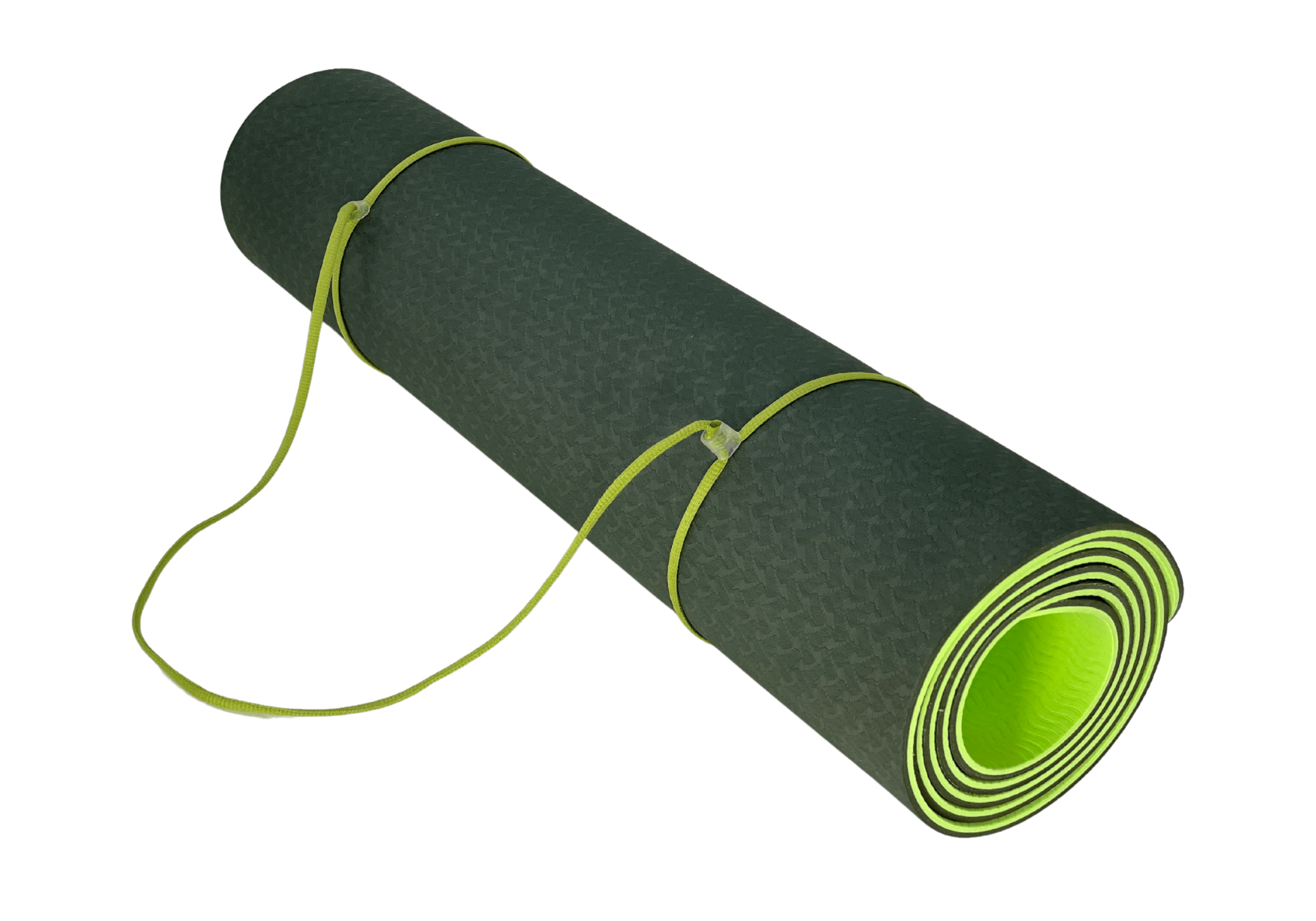 Eco Friendly Reversible Color Yoga Mat with Carrying Strap-7