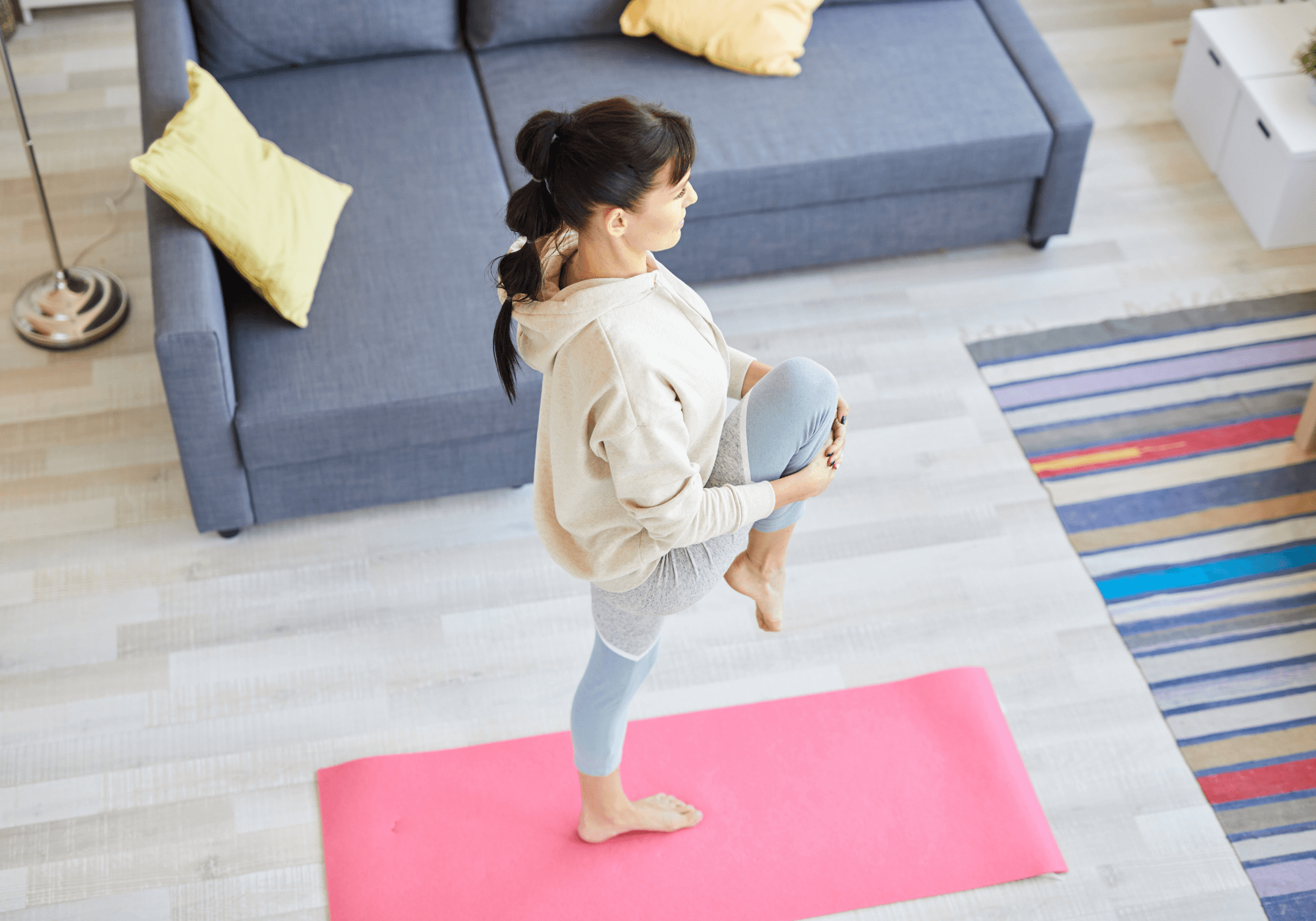 Eco Friendly Reversible Color Yoga Mat with Carrying Strap-20