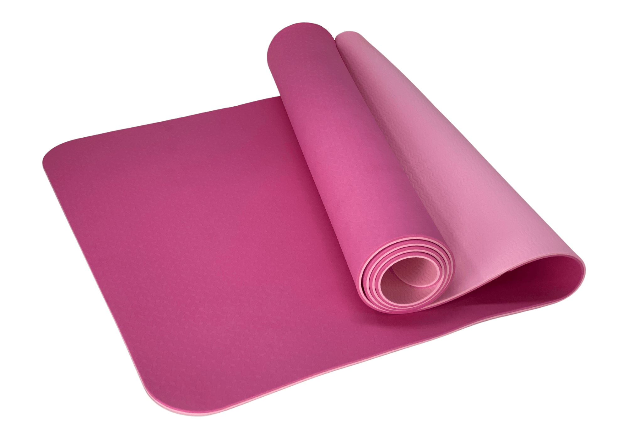 Eco Friendly Reversible Color Yoga Mat with Carrying Strap-2