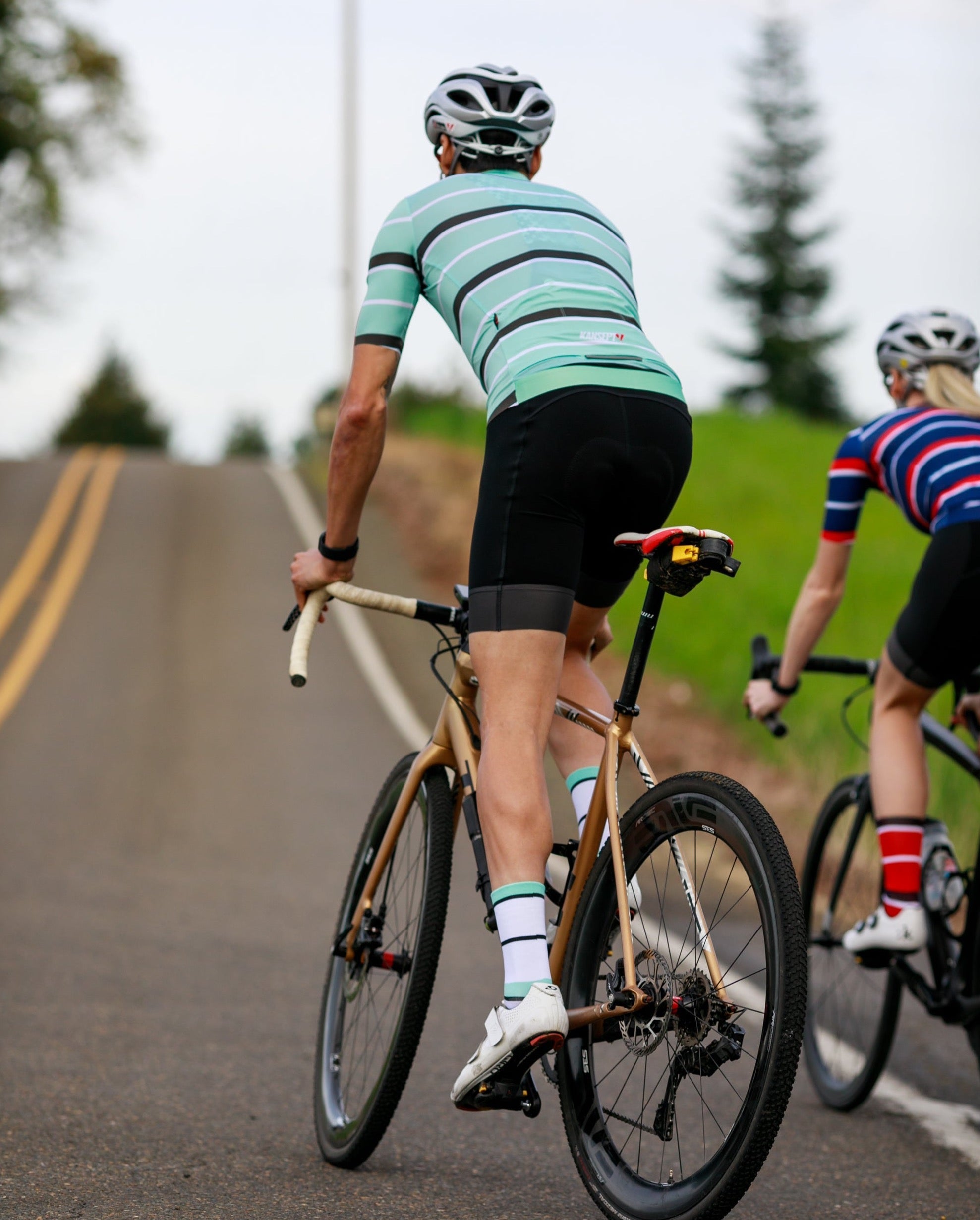 NOW ON SALE!!! 3 PACK ProSpec Rouleur Sock | Squadra Stripes white/celeste/black | 3 pack bundle*-5