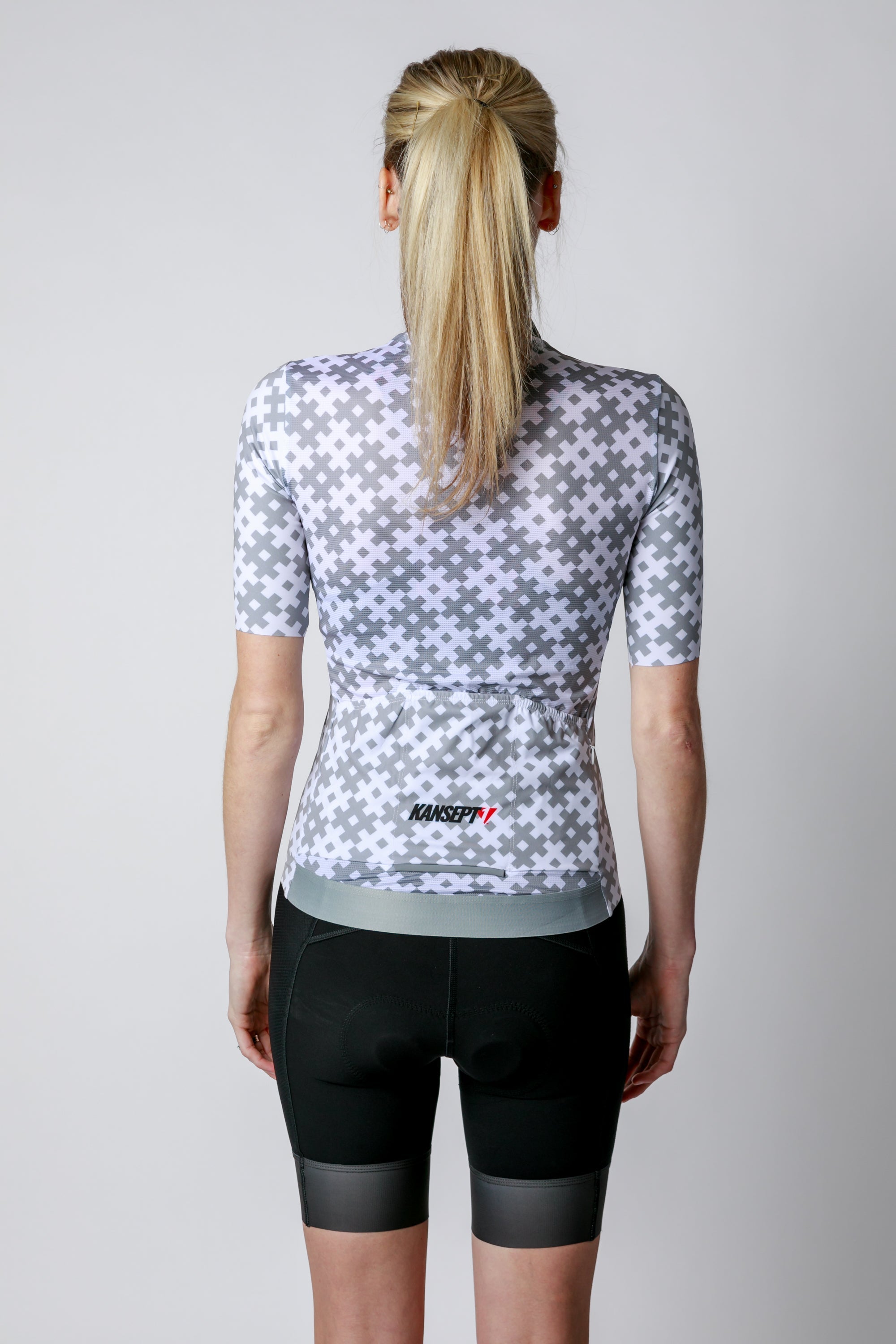 NOW ON SALE!!!  Women's ProSpec Rouleur SZ Jersey | #HashTag | Tarmac Gray/White-1