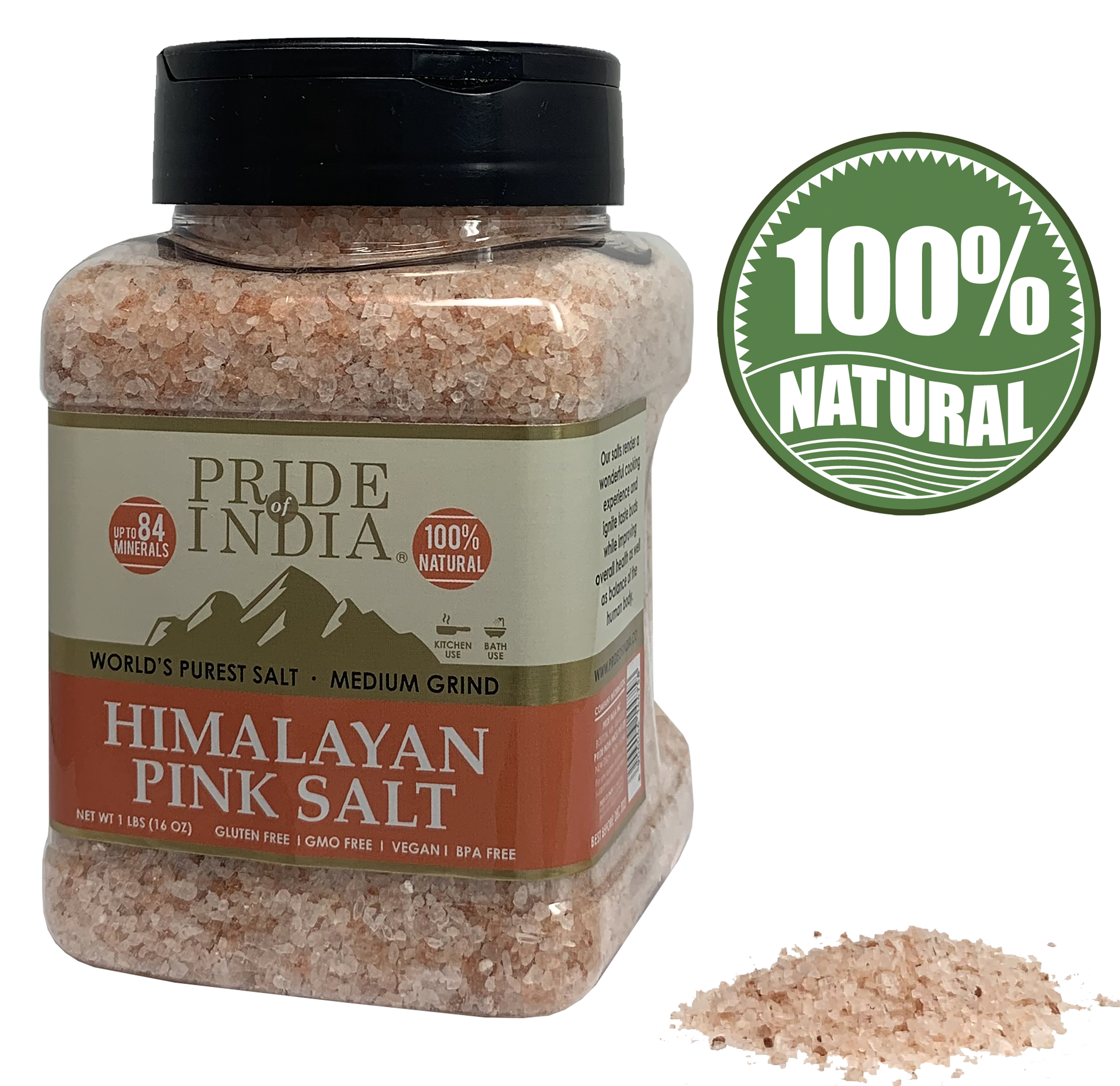 Himalayan Pink Rock Salt - Medium Grind-5