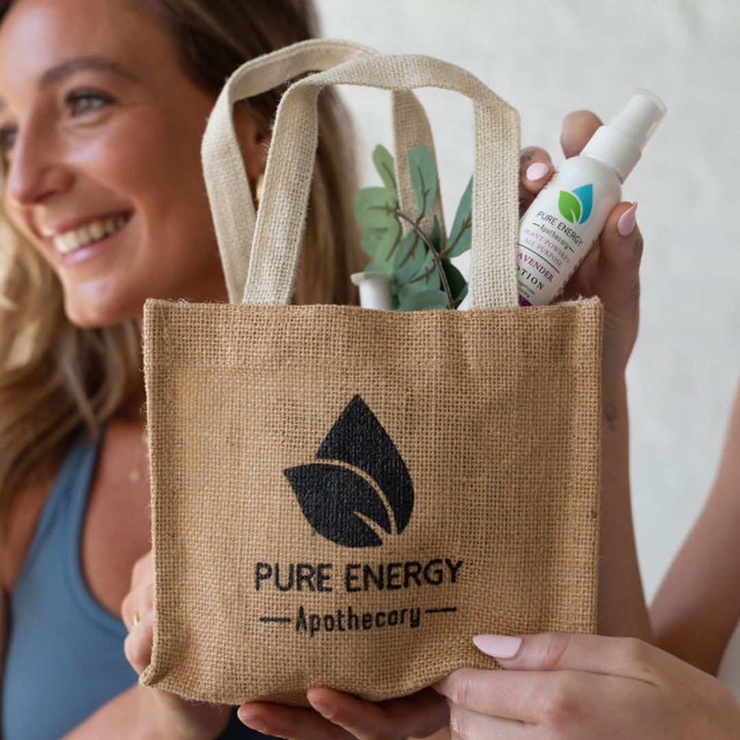 Pure Energy Apothecary Keepsake Jute Tote-0
