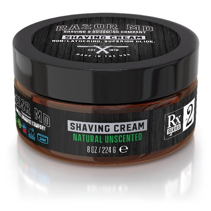 Natural Unscented Shave Cream 8oz