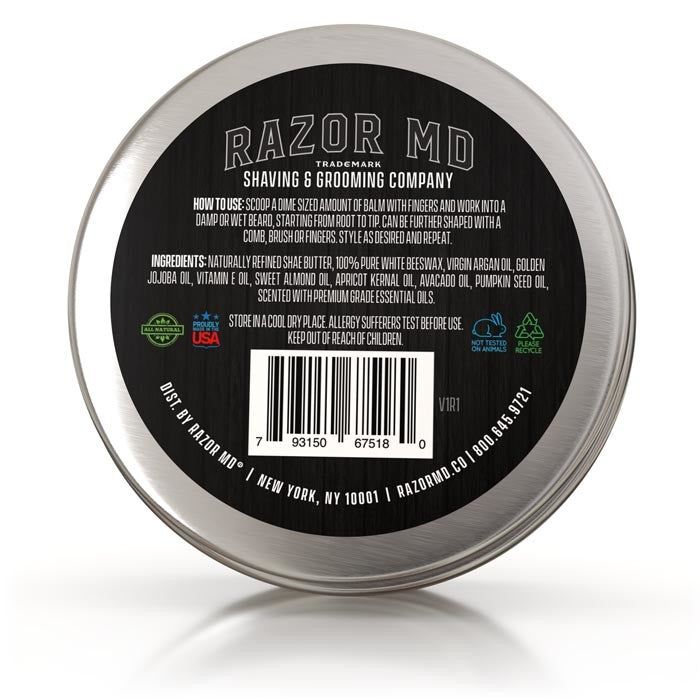 Beard Balm 2oz Patchouli & Lemon