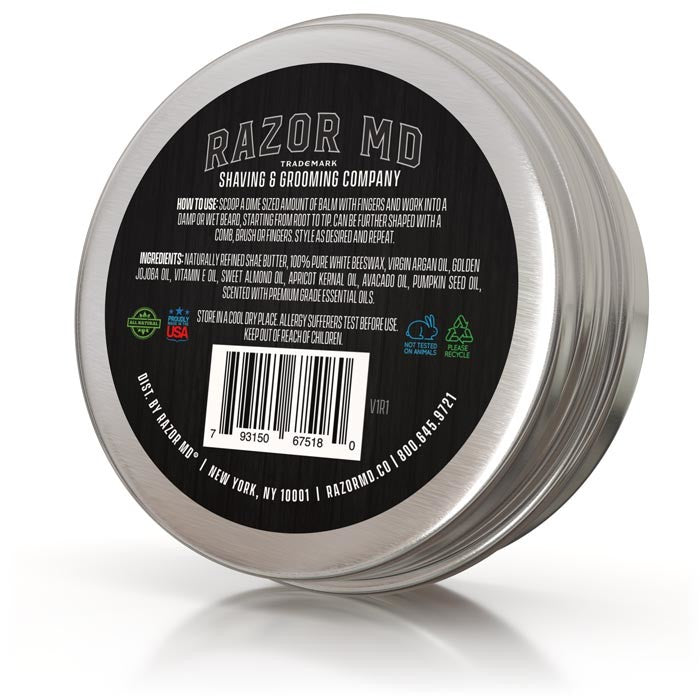 Beard Balm 2oz Patchouli & Lemon