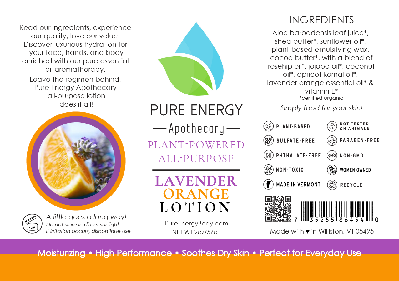 Natural All Purpose Lotion 2 oz (Lavender Orange)-2