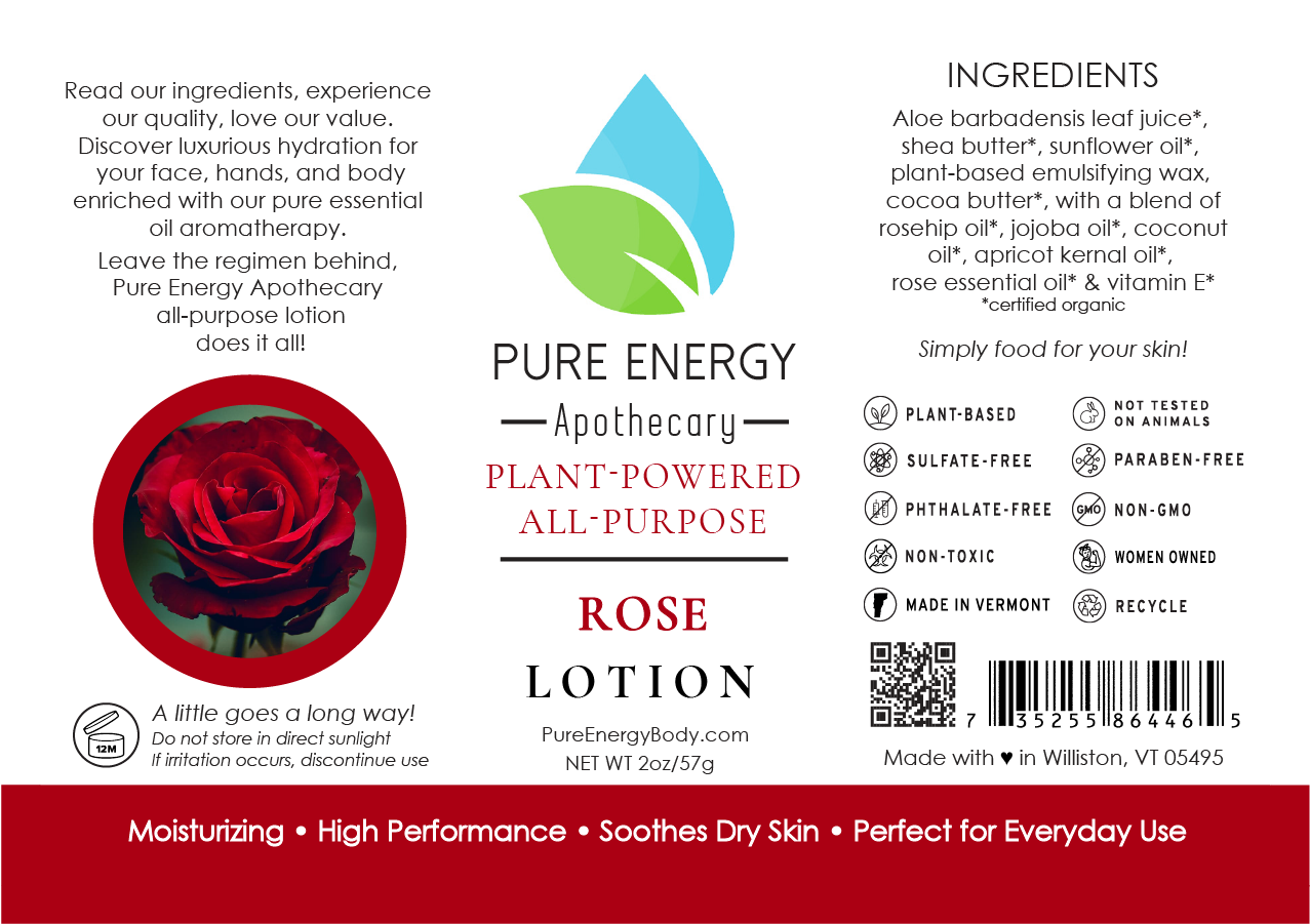 Natural All Purpose Lotion 2 oz (Rose)-2