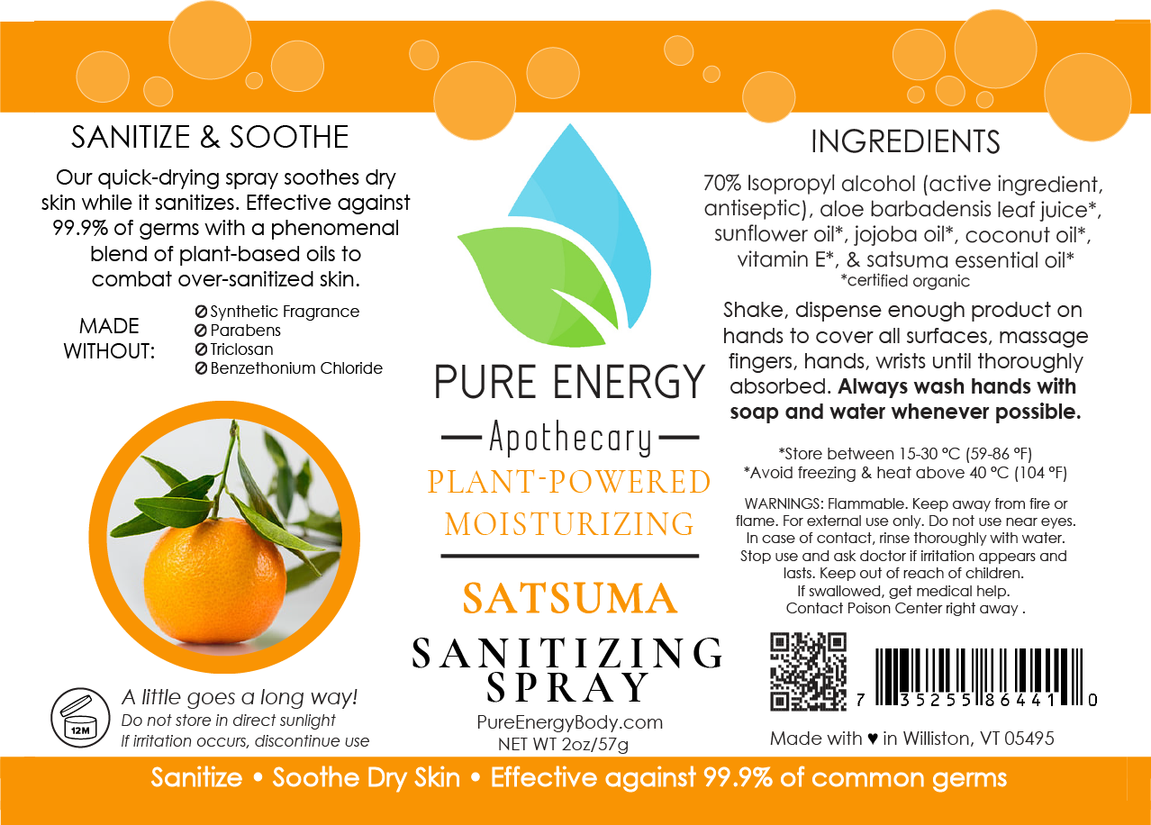 Hand Sanitizer Spray - 2 oz Travel Size (Satsuma)-2
