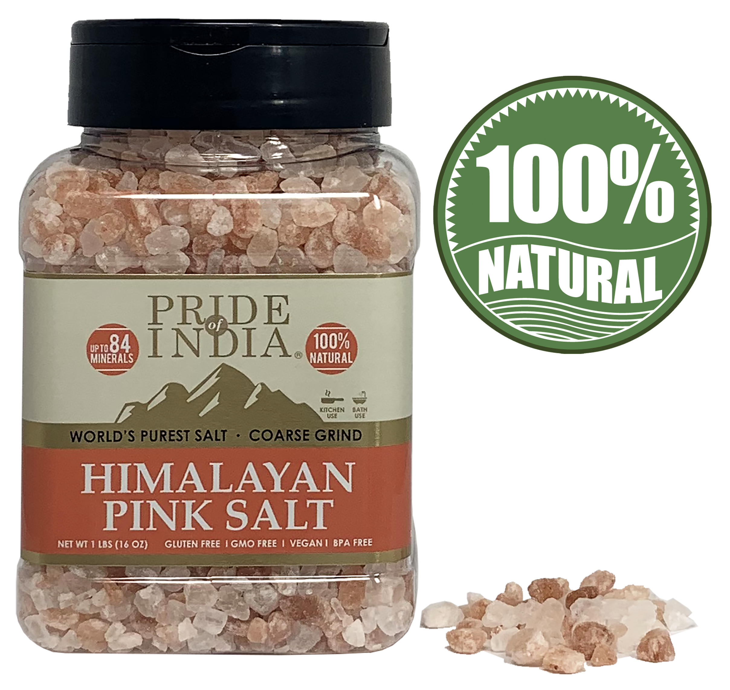 Himalayan Pink Rock Salt - Coarse Grind-4