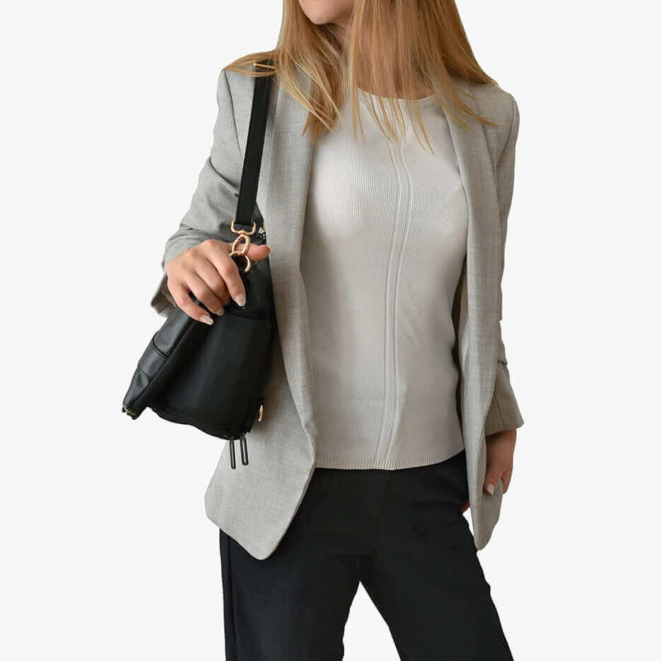 DAKOTA 3 in 1 Convertible Backpack Purse, Black-9