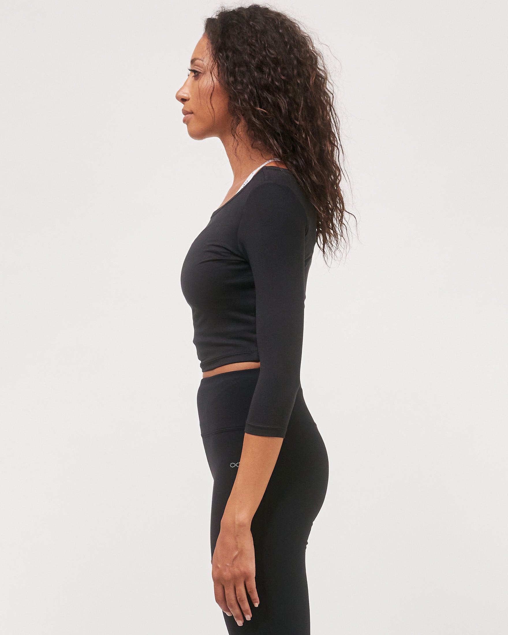 Dynamic Cozy Open Shoulder 3/4 Sleeve-10