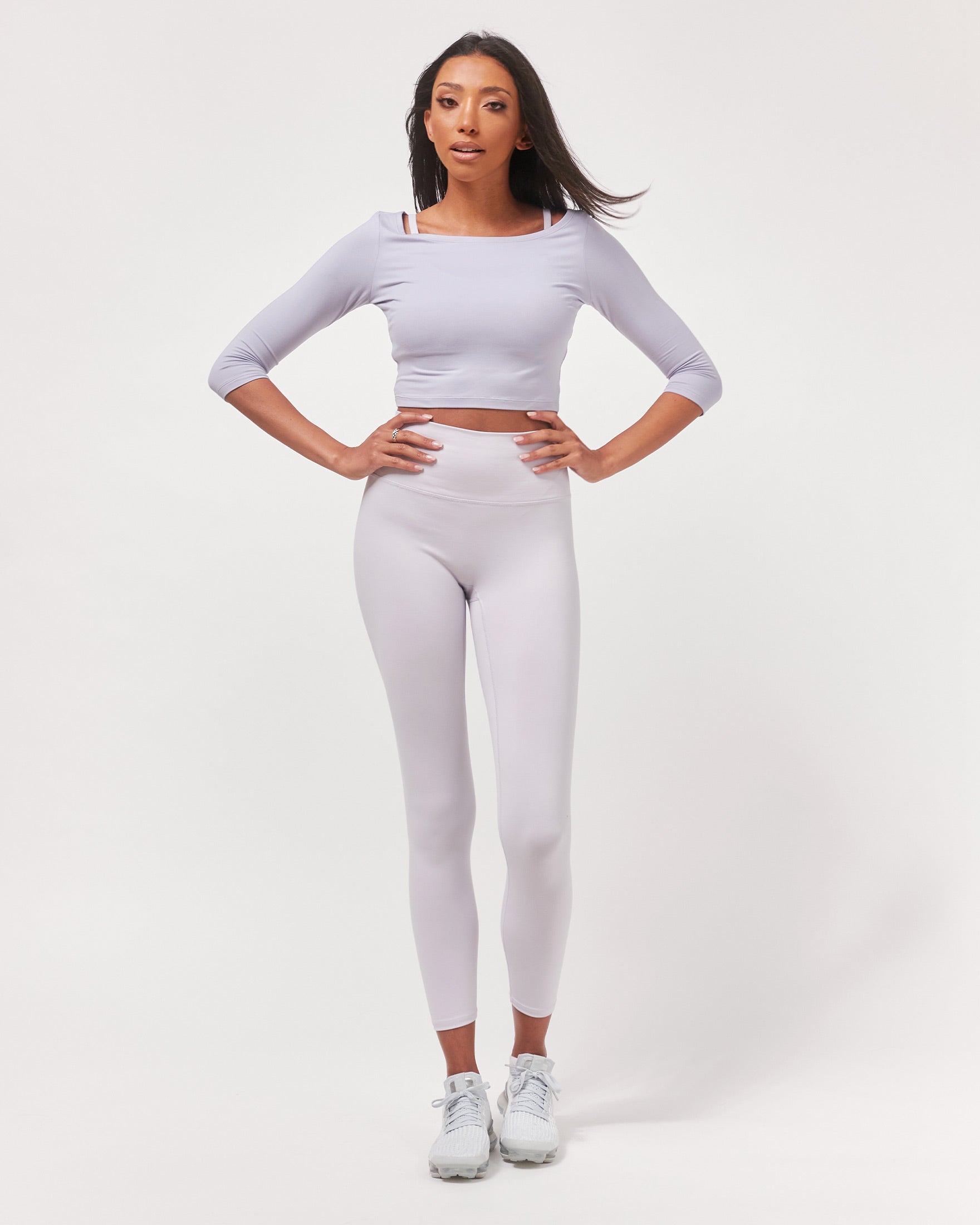 Dynamic Cozy Open Shoulder 3/4 Sleeve-8