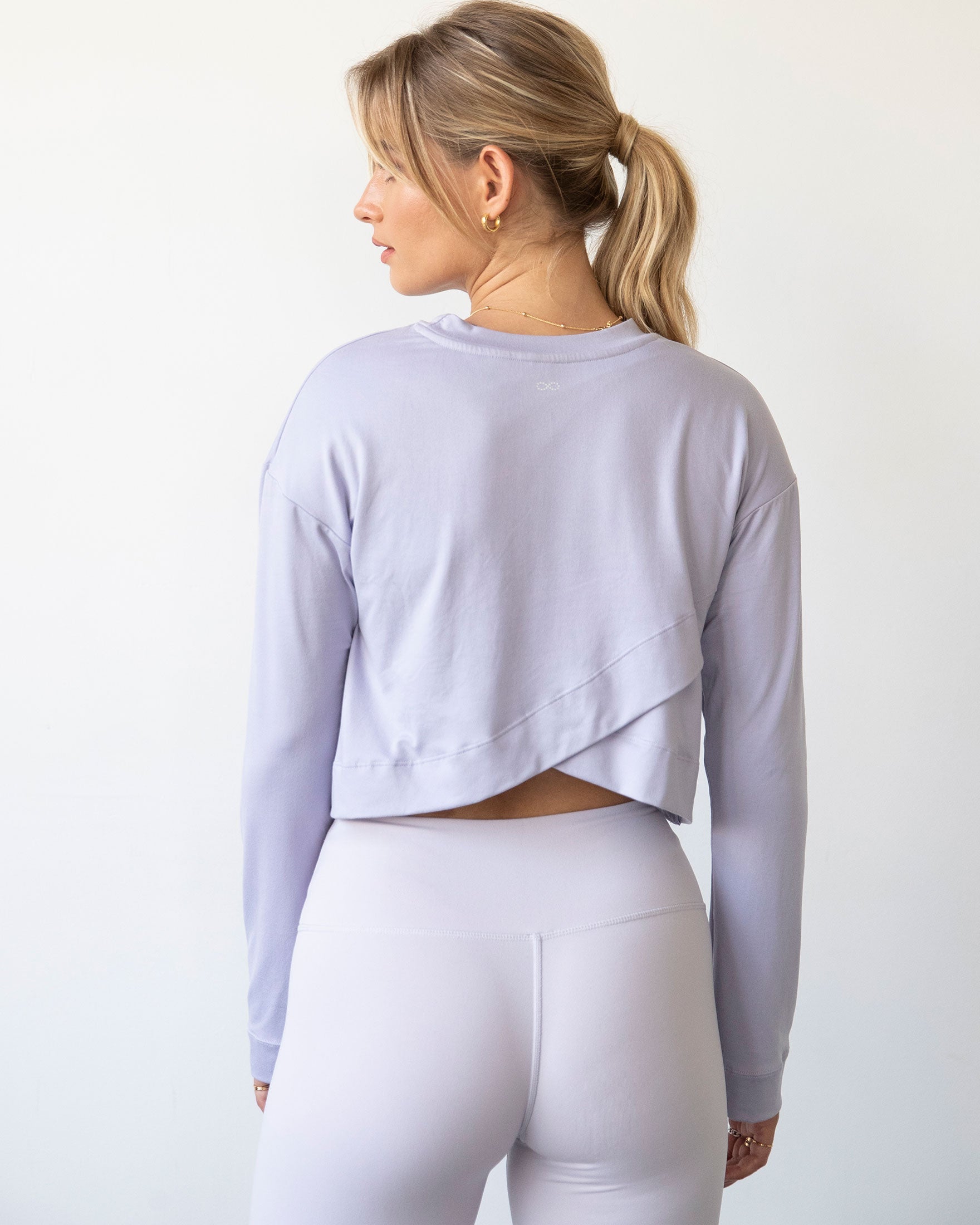 Go With The Flow Crop Long Sleeve-1
