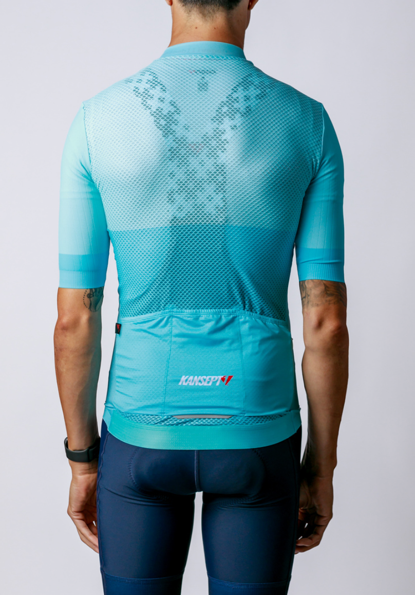 Men's ProSpec Ventoux Jersey | ZONAL print | Tiffany Blue/Pacific BLUE-1