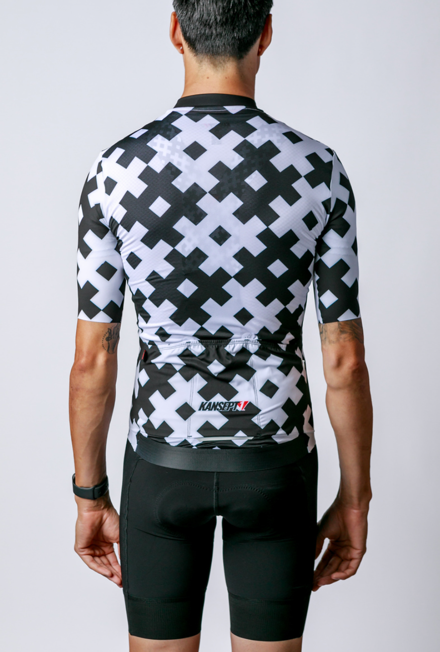 NOW ON SALE!!! Men's ProSpec Rouleur SZ Jersey | #HashTag MACRO | Obsidian Black/White-1