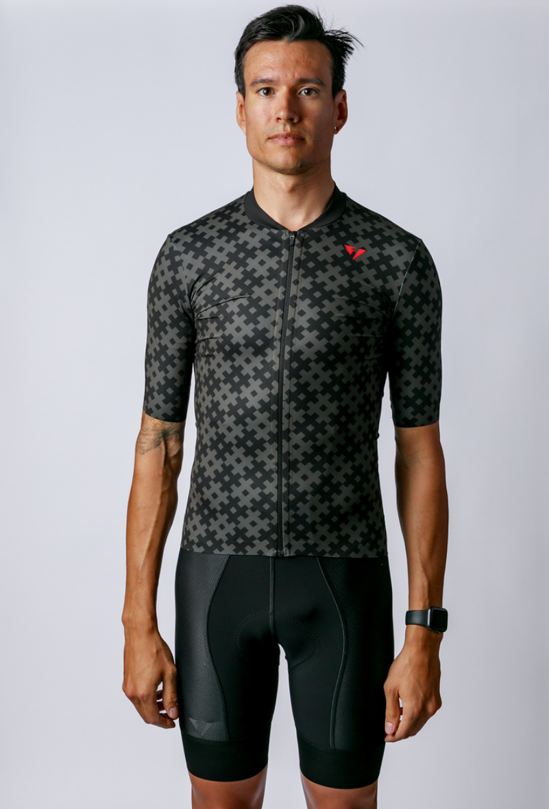 NOW ON SALE!!! Men's ProSpec Rouleur SZ Jersey | #HashTag | Obsidian Black/Asphalt Gray-0